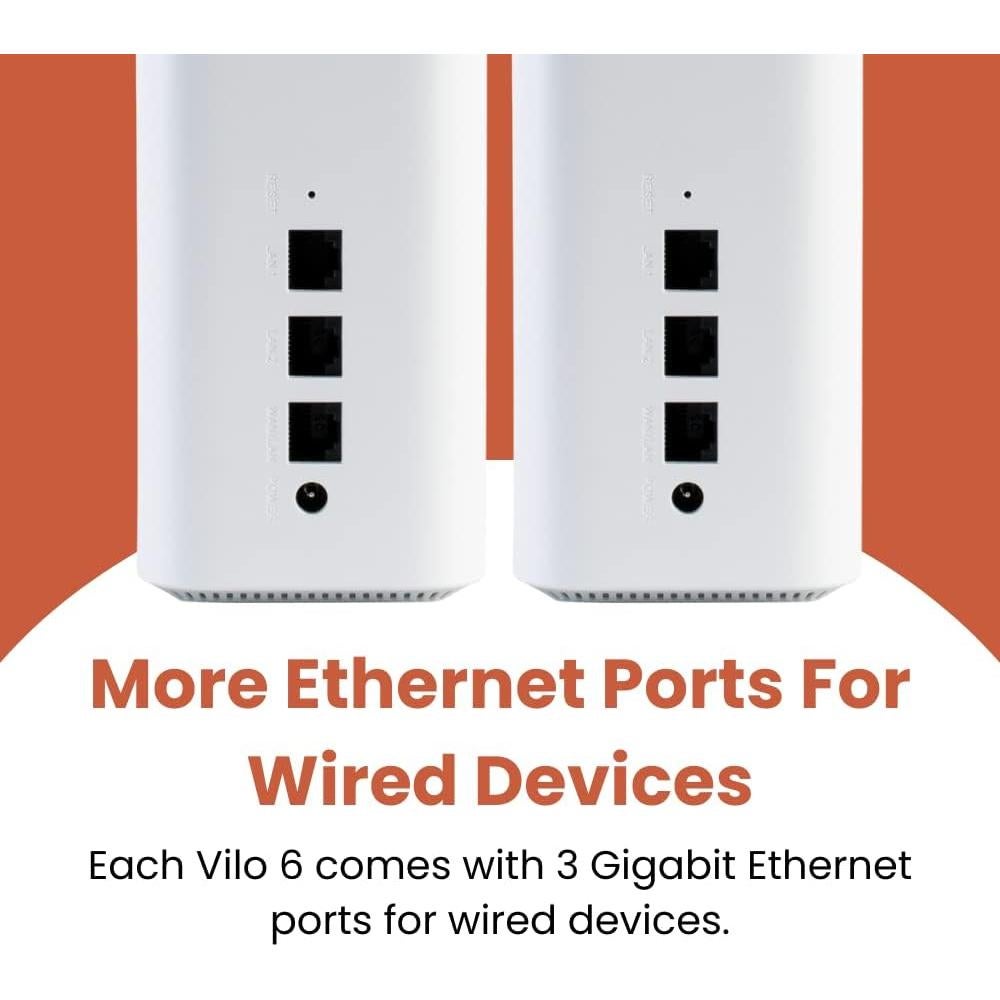 Sistema Wi-Fi Mesh Vilo 6 AX1800 2-Pack Cobertura 372 m²