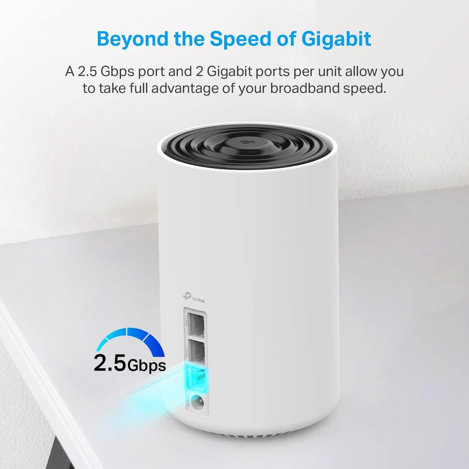 Sistema Mesh WiFi 6E TP-Link Deco XE75 Pro - 2 unidades, 2.5G