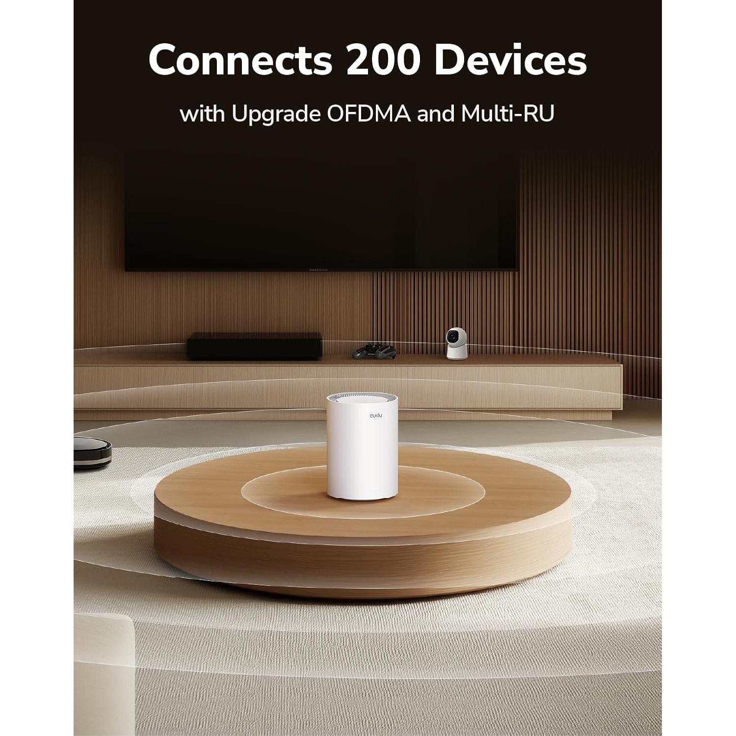 Sistema Wi-Fi Mesh Cudy M3600 2-Pack Doble Banda 3.6 Gbps