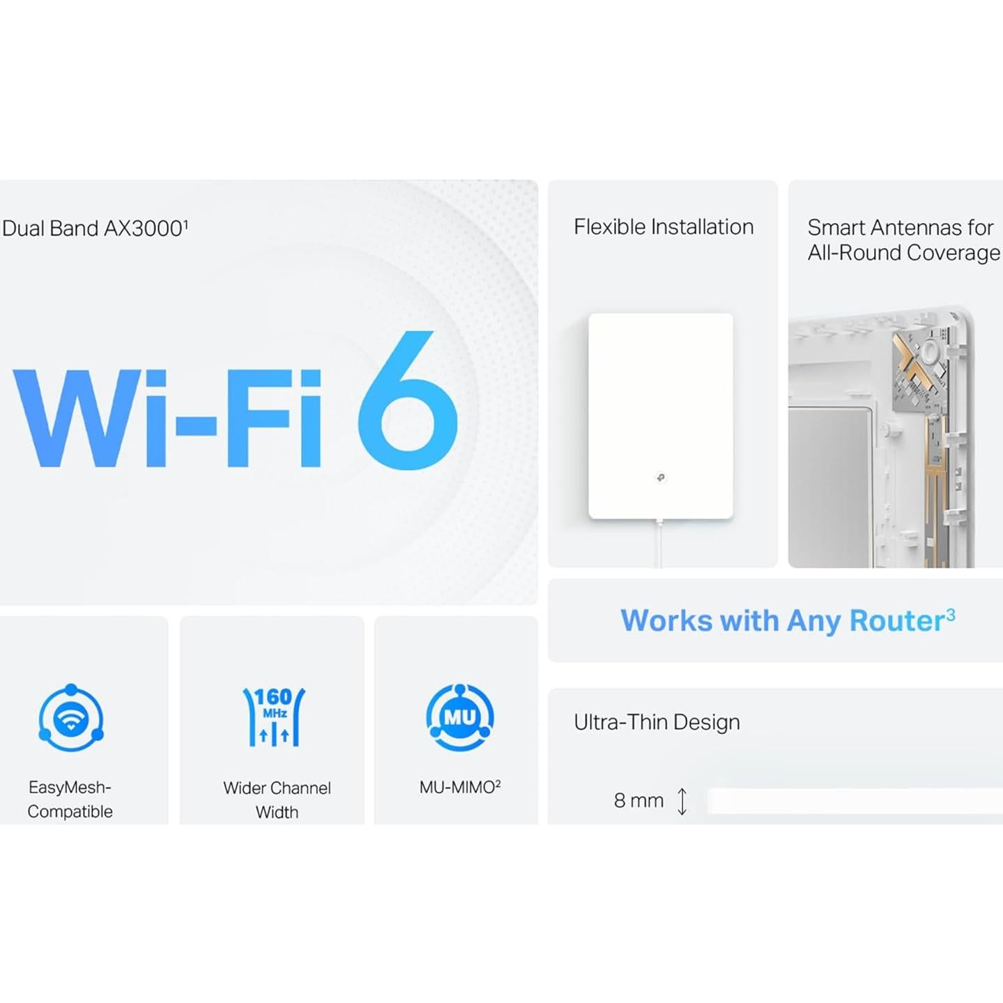 Extensor de Rango Wi-Fi 6 TP-Link Archer Air E5 250 m² Doble Banda