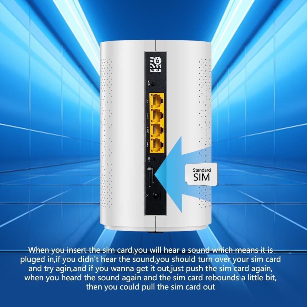 Router 5G Doble SIM WiFi 6 Wiflyer Z8105AX-C-RM520