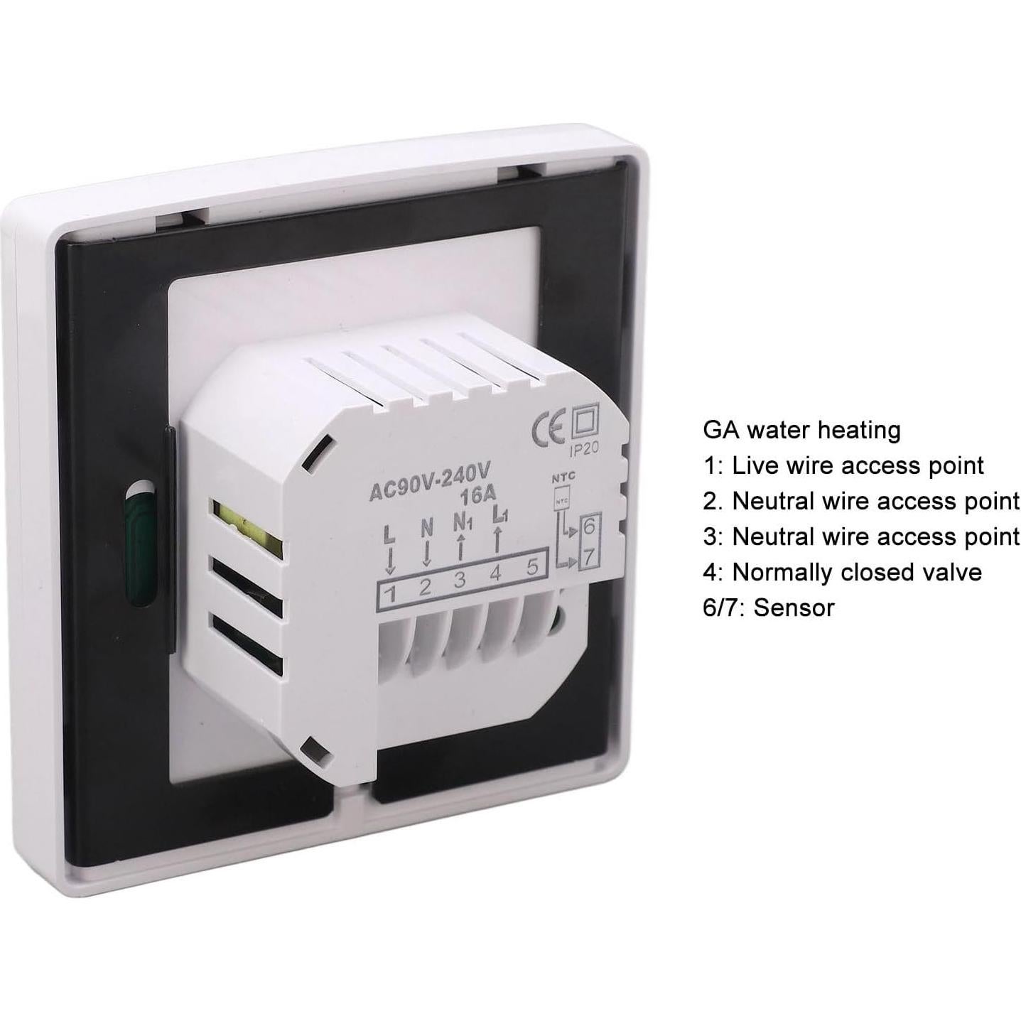 Termostato Digital Inteligente Walfront 7 Días WiFi Control App