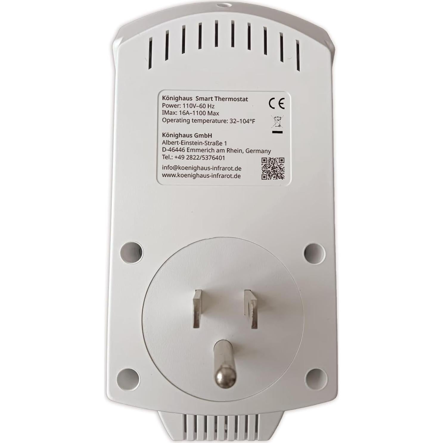 Termostato Inteligente Könighaus Blanco Programable 7 Días