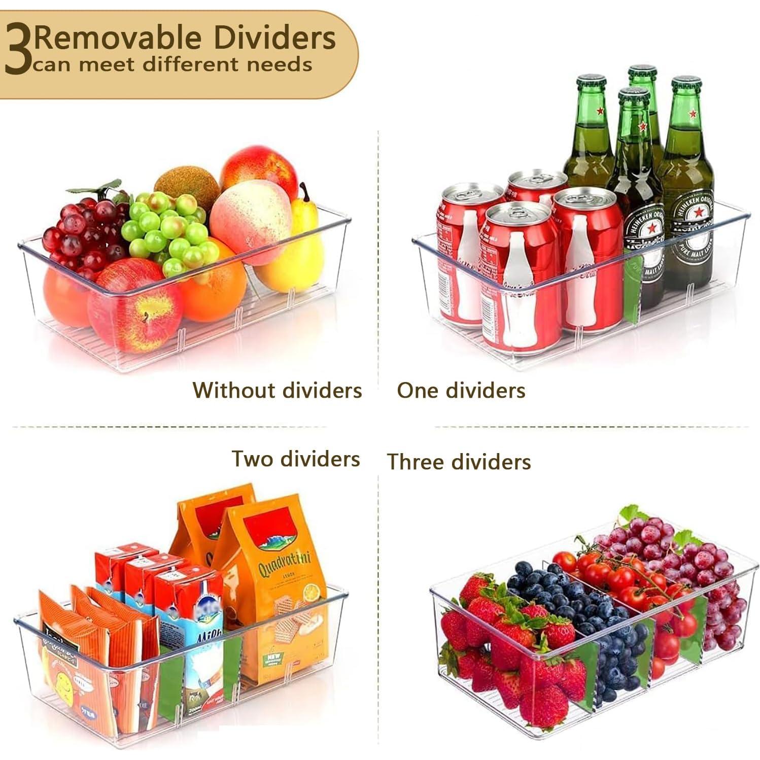 Bins de Almacenamiento Apilables AITOPMART 3 Pcs 26.4x15.5x8.9 cm