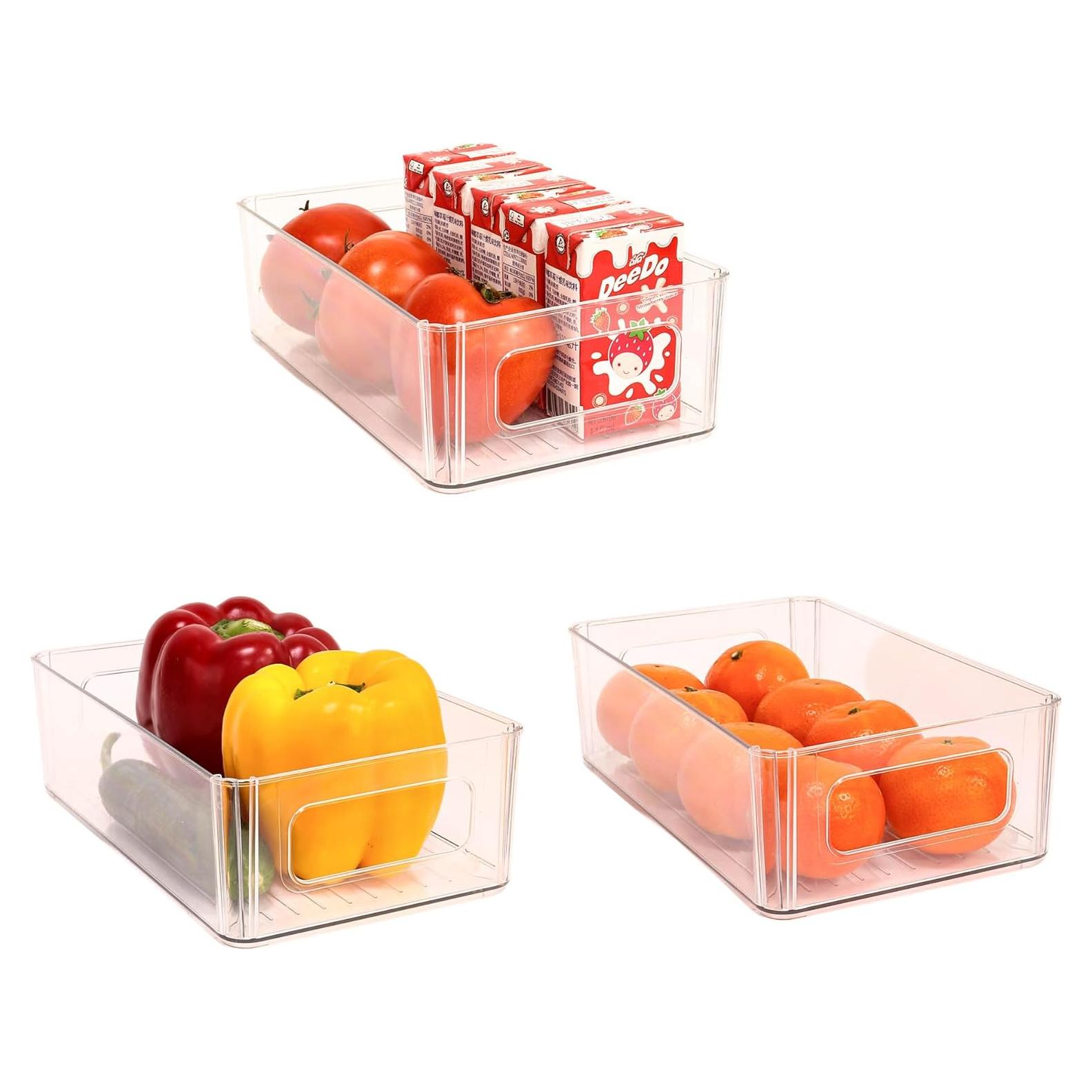 Juego de 3 Contenedores Organizadores de Nevera MVOVM