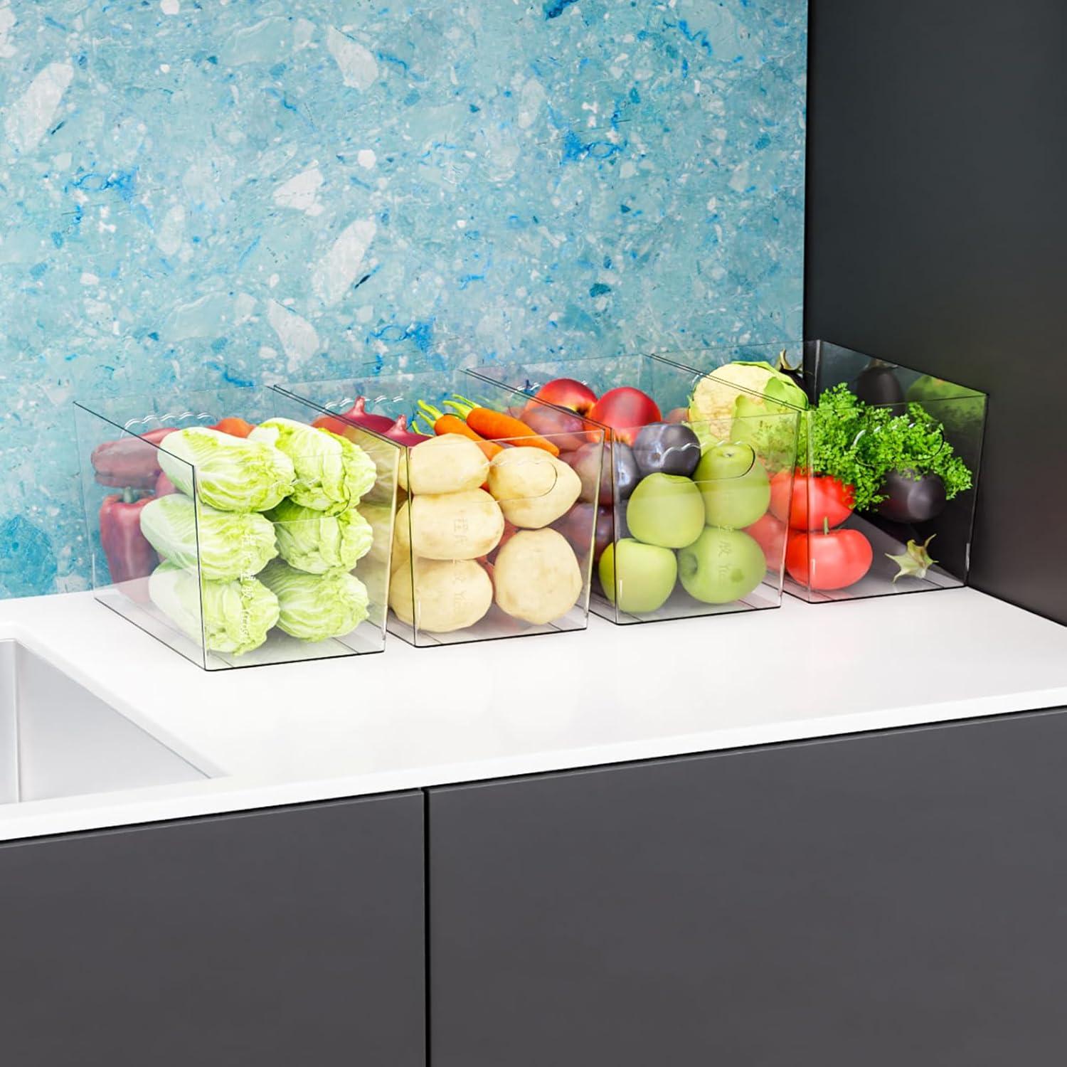 Juego de 6 Contenedores de Almacenamiento Plástico SuoXing 28 cm