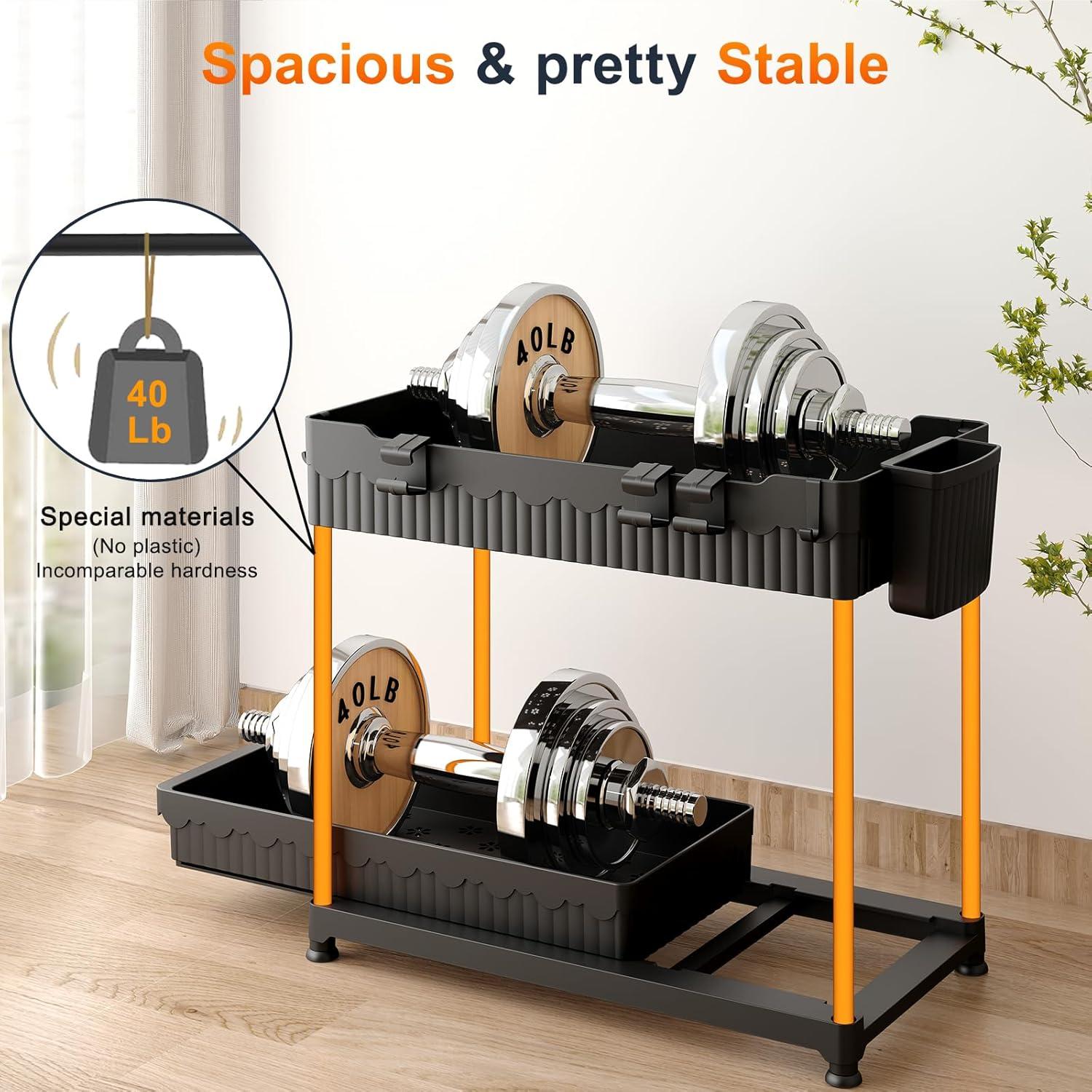 Organizadores Bajo Fregadero Sevenblue, Paquete de 4, Negro