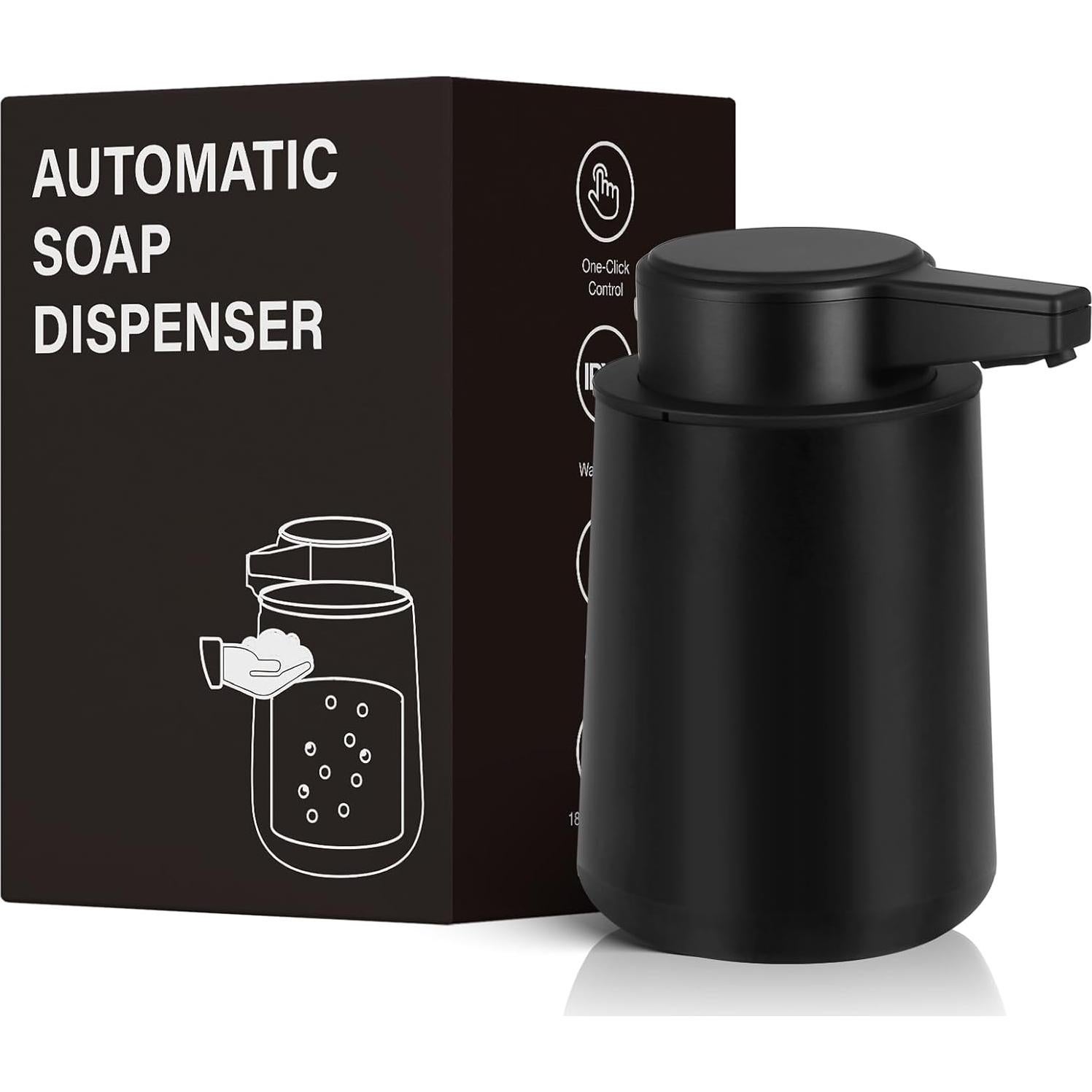 Dispensador Automático de Jabón Espumoso Phneems 266ml Negro