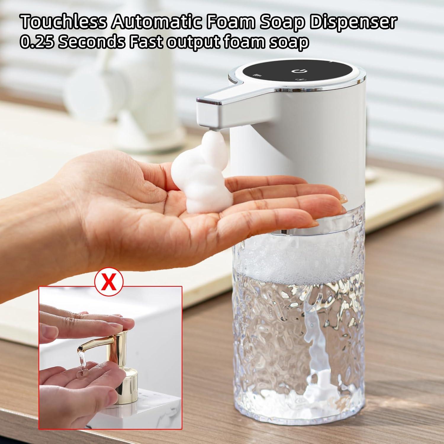 Dispensador Automático de Jabón Espumoso Haocoott 385 mL Blanco