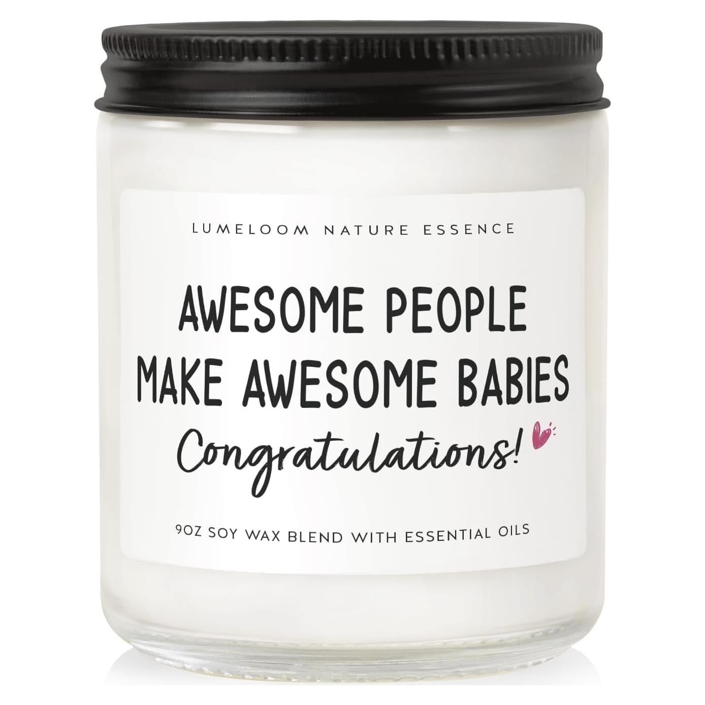 Vela Aromática de Lavanda 255g LUMELOOM para Nuevas Mamás