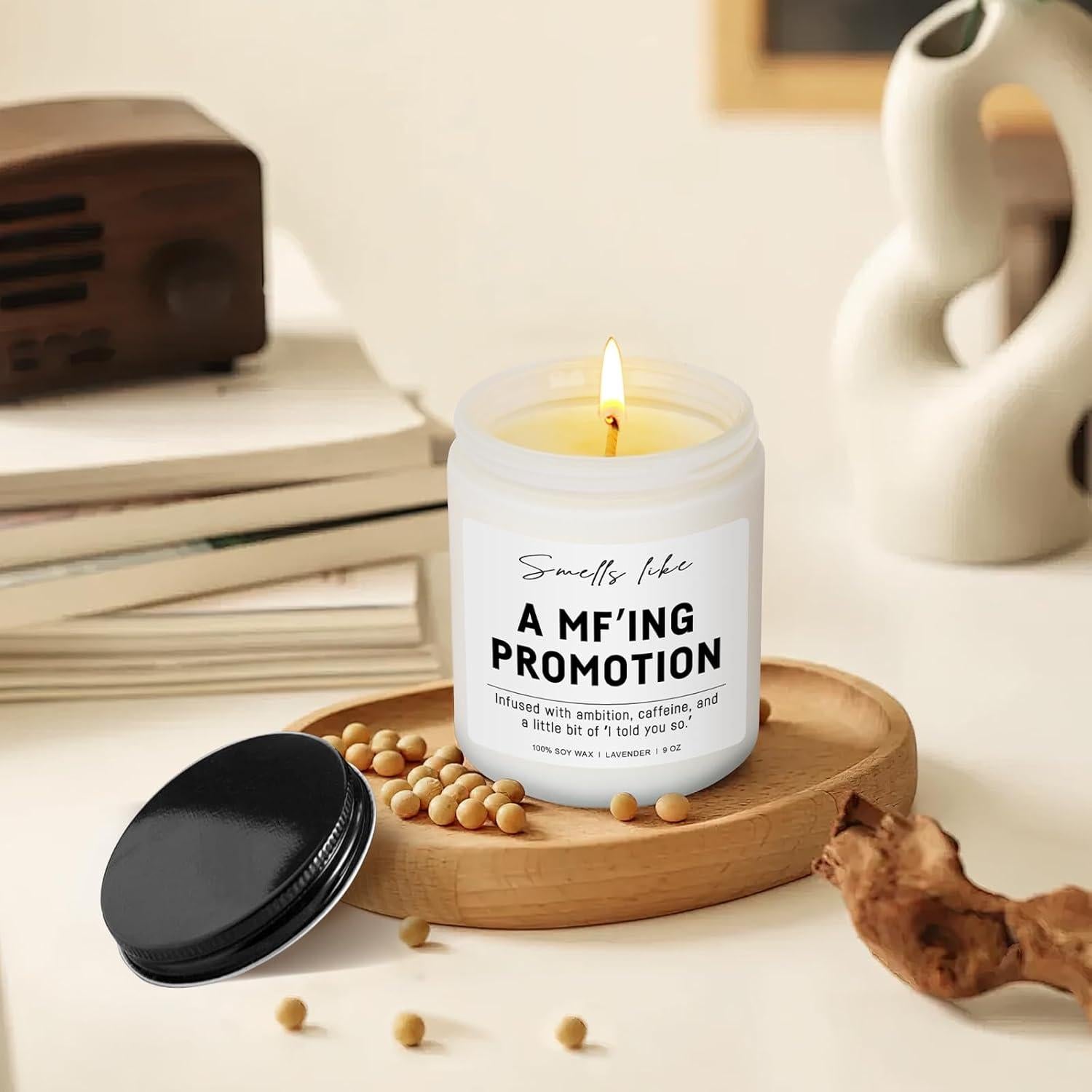 Vela Aromática de Soya KEARLGMBH para Promoción Laboral