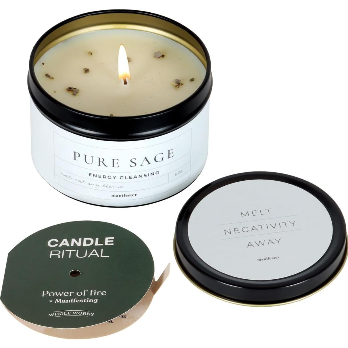 Vela Aromática de Salvia Whole Works - Cera de Soja 170g