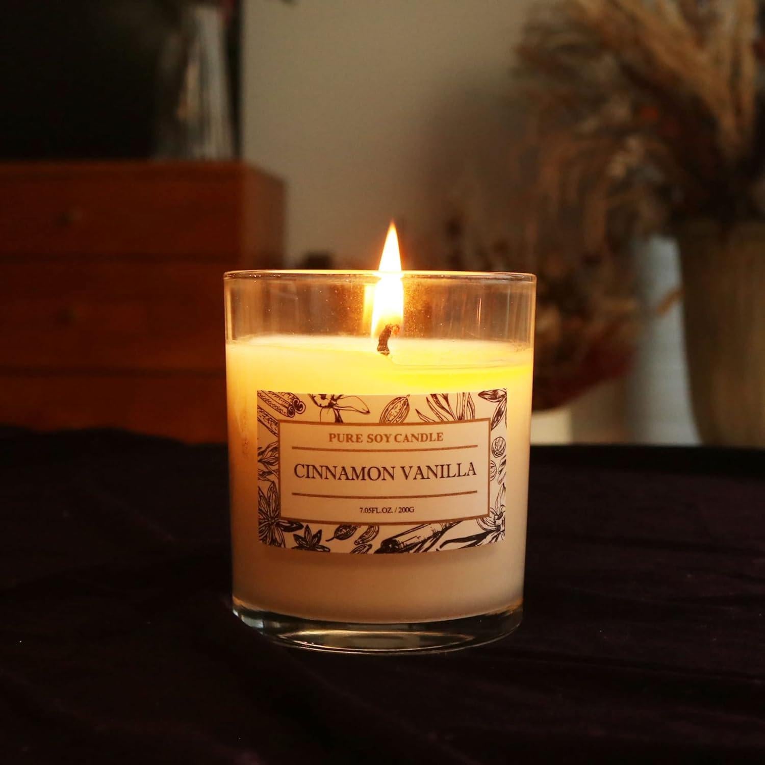 Vela Aromática de Soja Aronica Canela Vainilla 199g