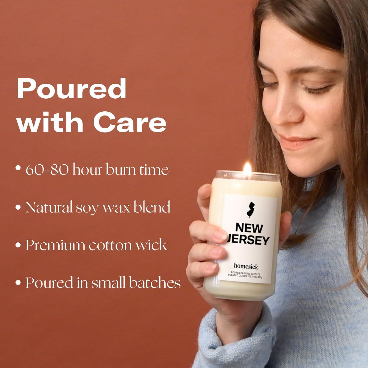 Vela Aromática Homesick Nueva Jersey 389 g - Cera de Soja