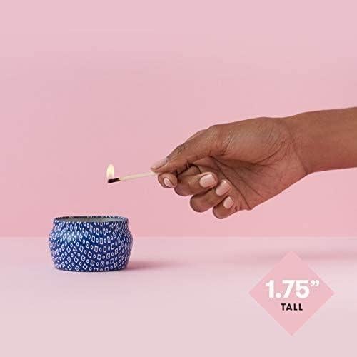 Vela Mini Tin Aroma Volcano Capri Blue - 85 g de Cera de Soja
