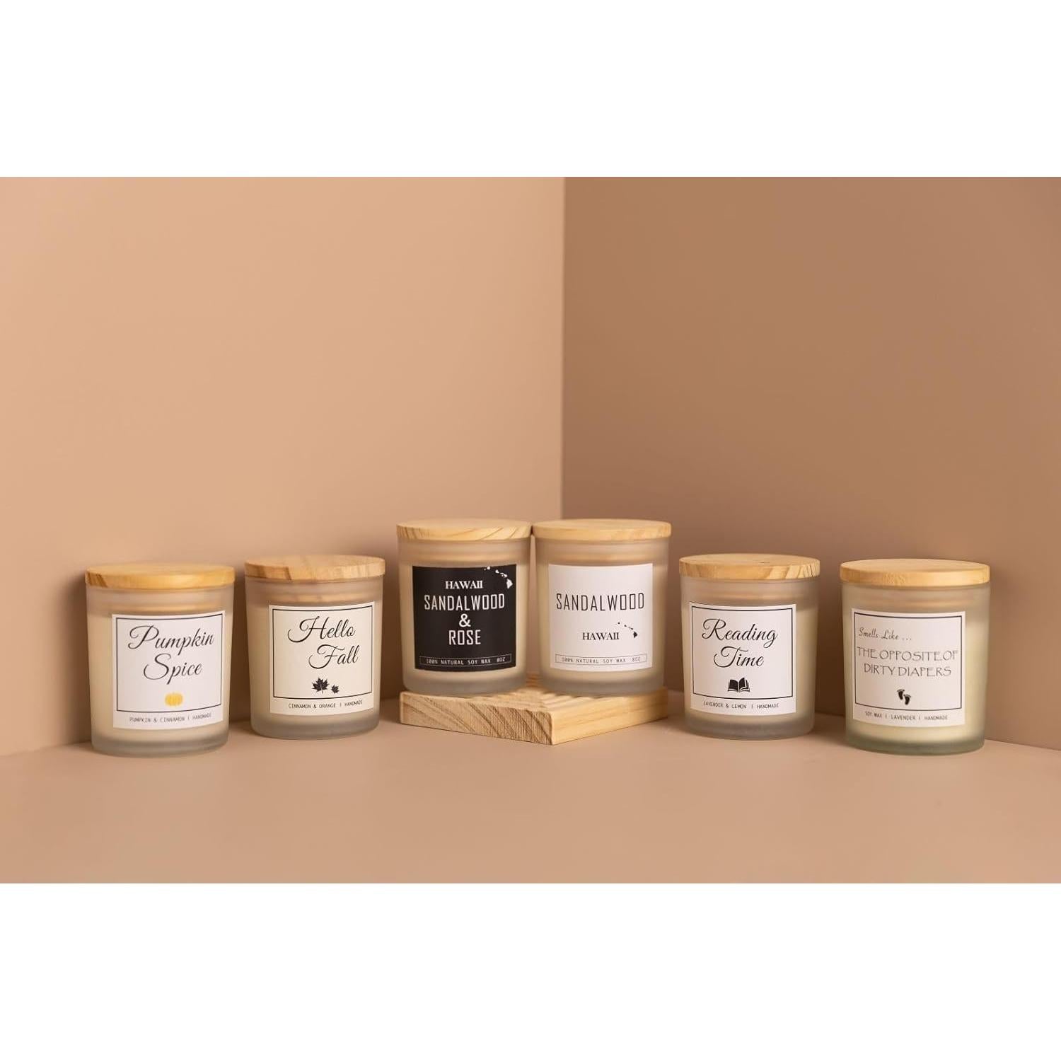 Vela Aromática de Lavanda 8oz - Regalo para Nuevas Mamás