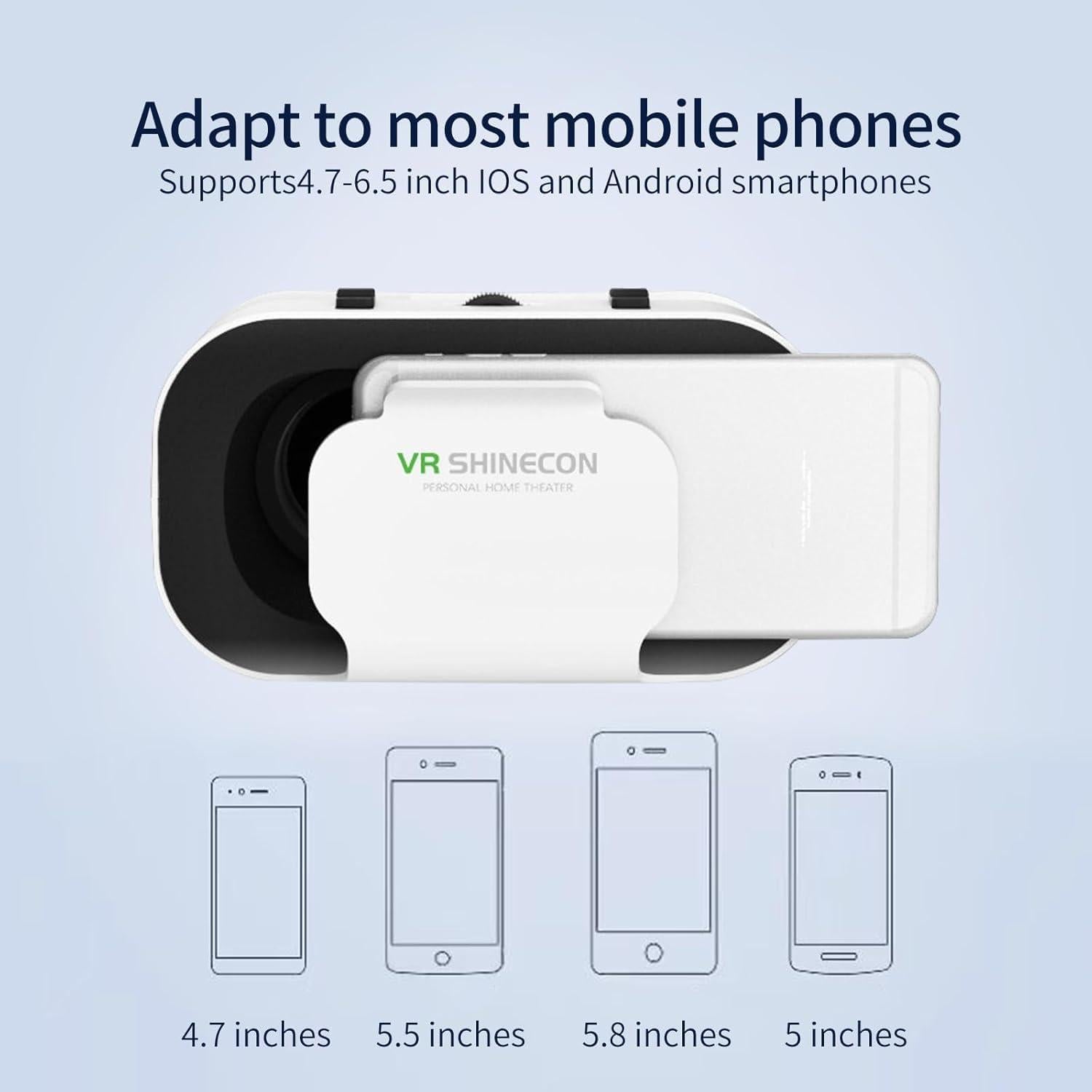 Gafas de Realidad Virtual 3D Sylpmoplar Ajustables para Móviles 4.7-6.5"