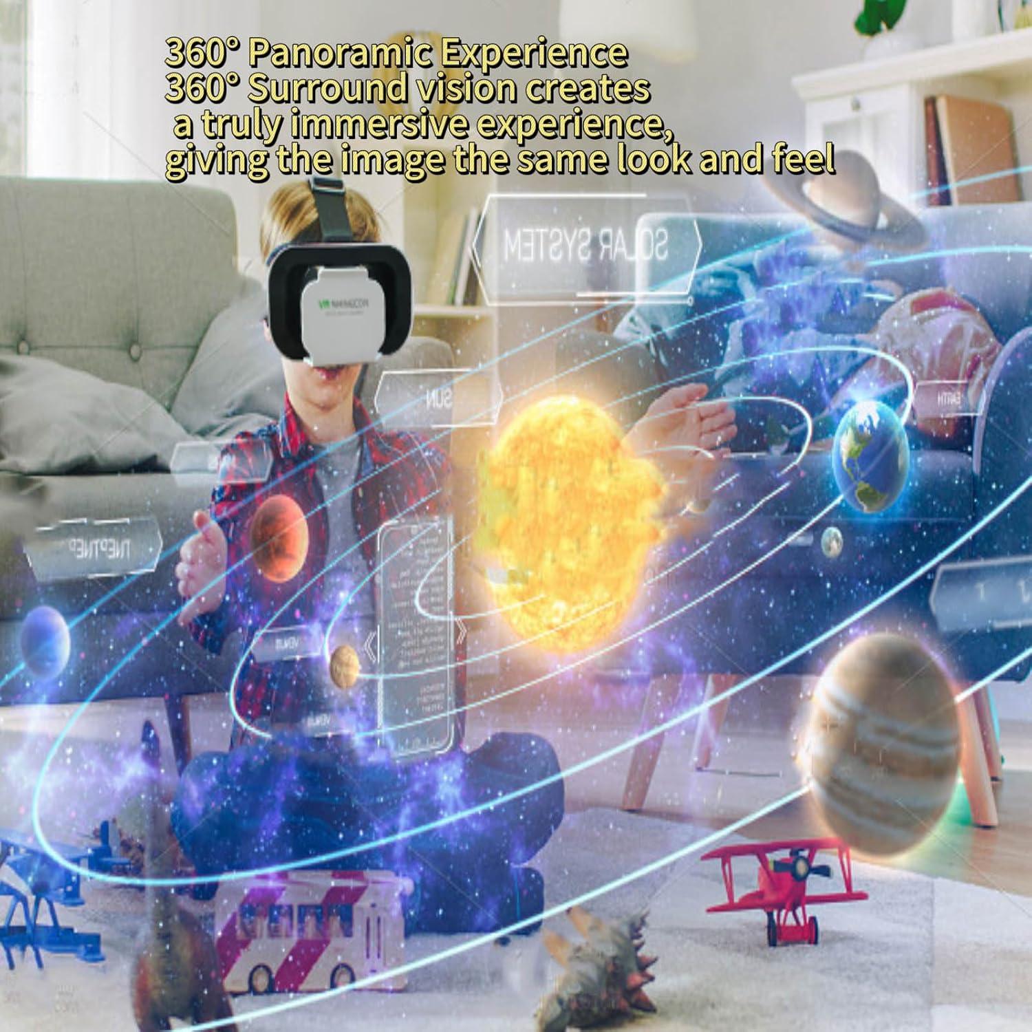 Gafas de Realidad Virtual 3D Sylpmoplar Ajustables para Móviles 4.7-6.5"