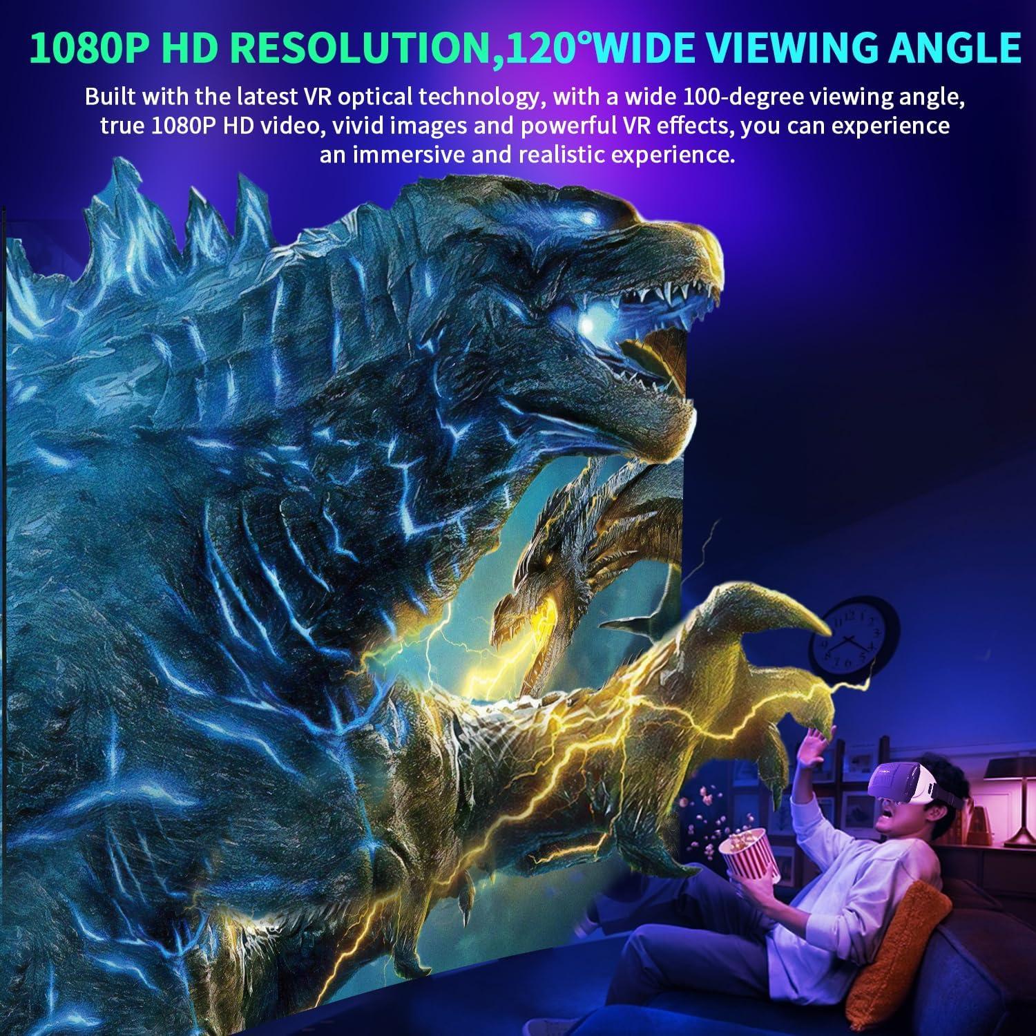 Auricular VR LAPORiO para Smartphones 4.7-6.5" 1080P