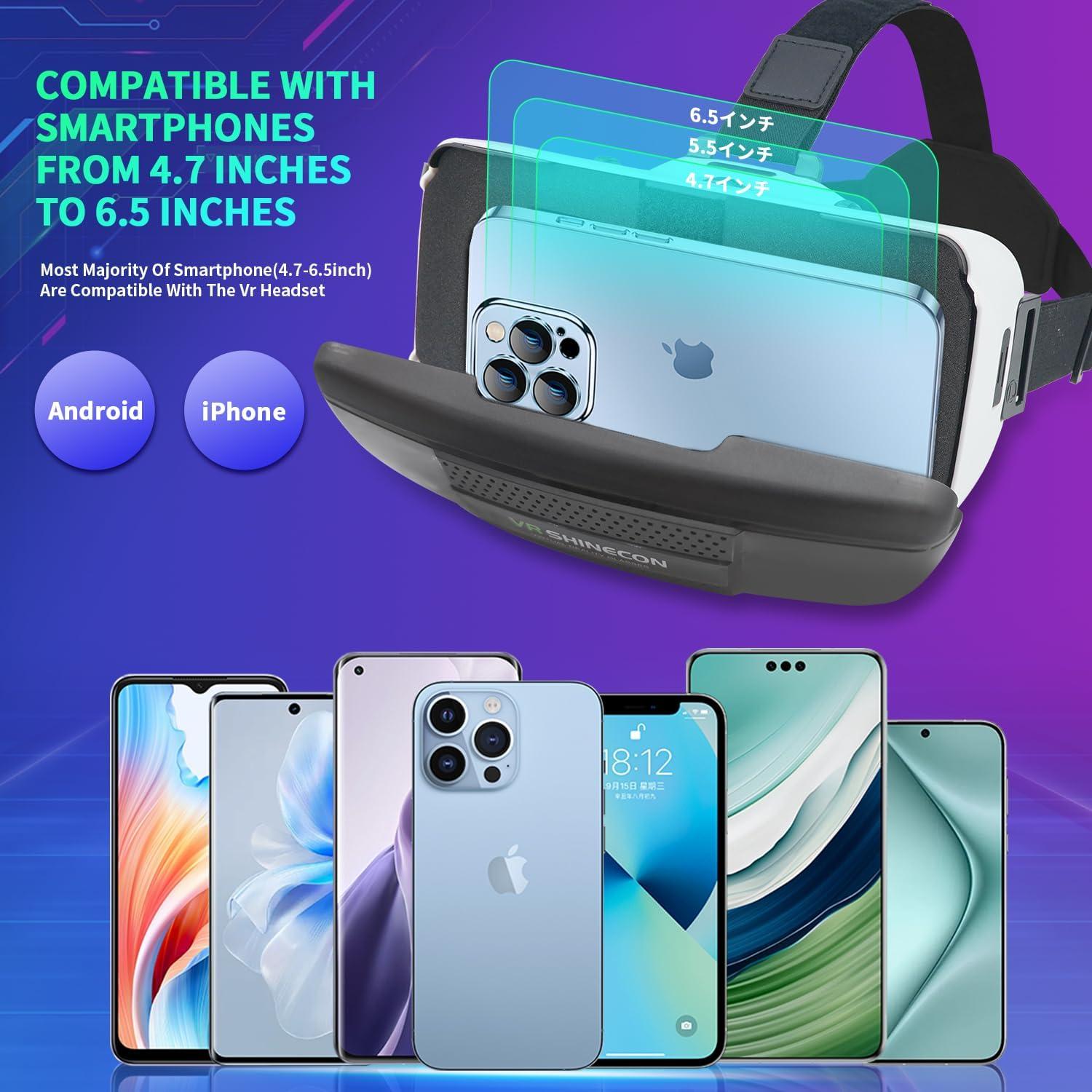 Auricular VR LAPORiO para Smartphones 4.7-6.5" 1080P