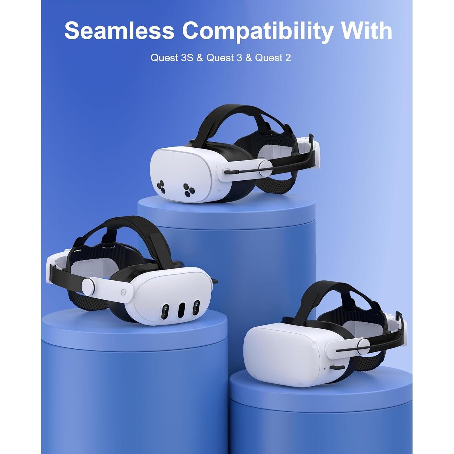 Correa para cabeza AXYBCOOL con batería 8000mAh para Quest 2/3/3S