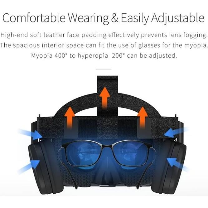 Gafas VR 3D Inalámbricas Bluetooth ZYbesthao para Smartphone 4.7-6.2"
