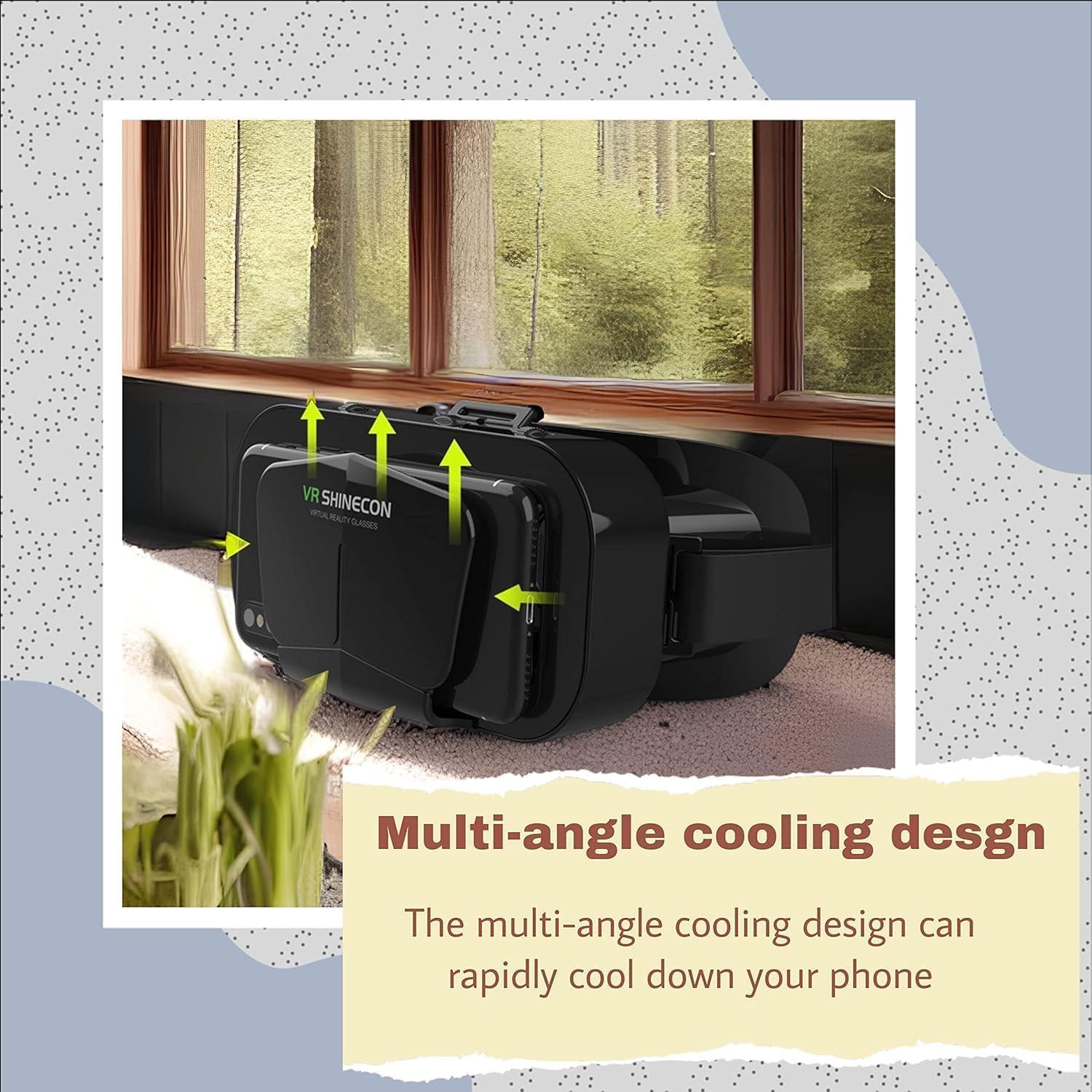 Auriculares VR SHINECON K100 para iPhone y Android 3D