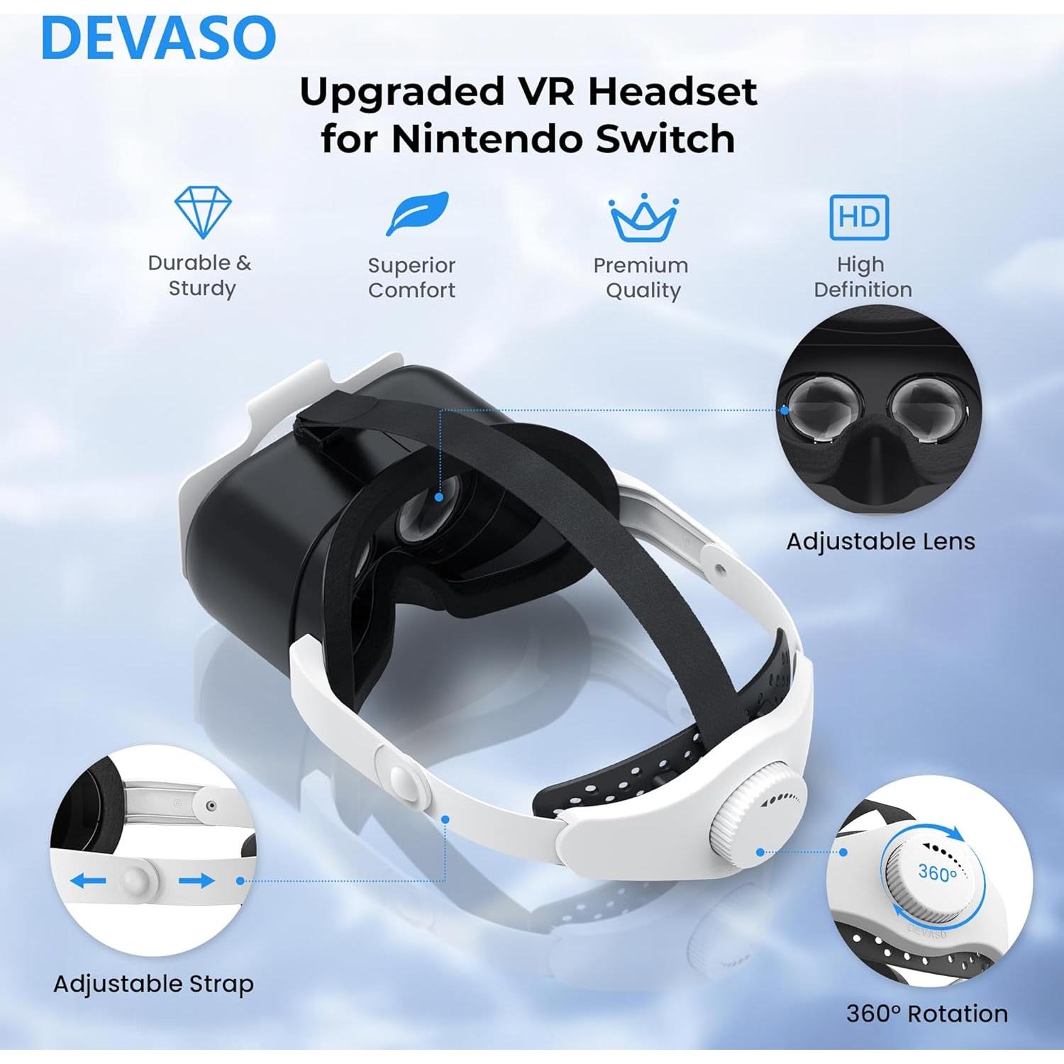 Auriculares VR Mejorados LXFEIFANTECH para Nintendo Switch OLED