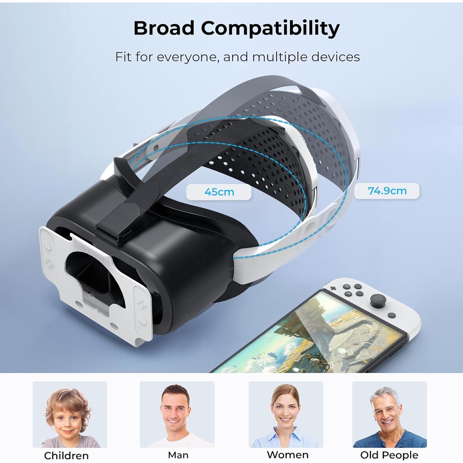 Auriculares VR Mejorados LXFEIFANTECH para Nintendo Switch OLED