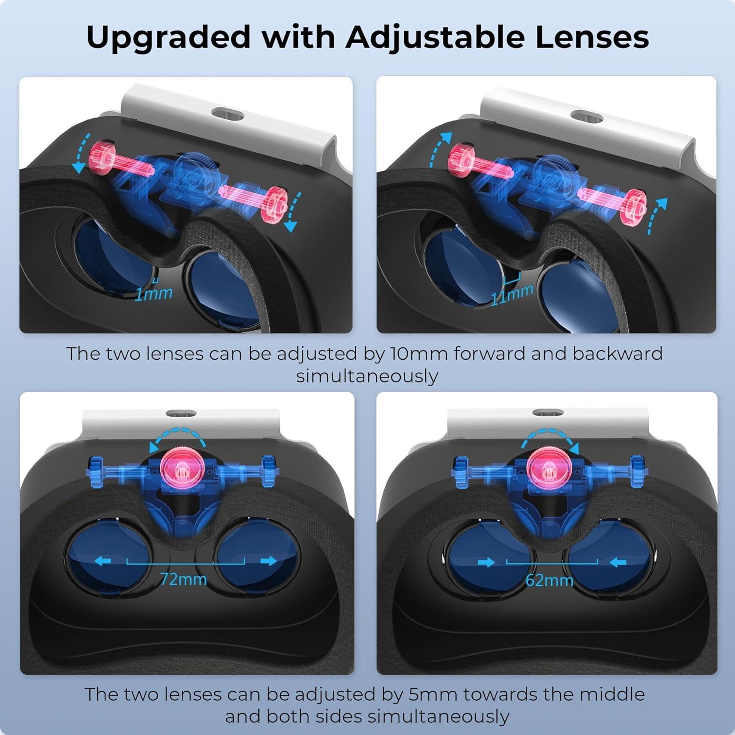 Auriculares VR Mejorados LXFEIFANTECH para Nintendo Switch OLED