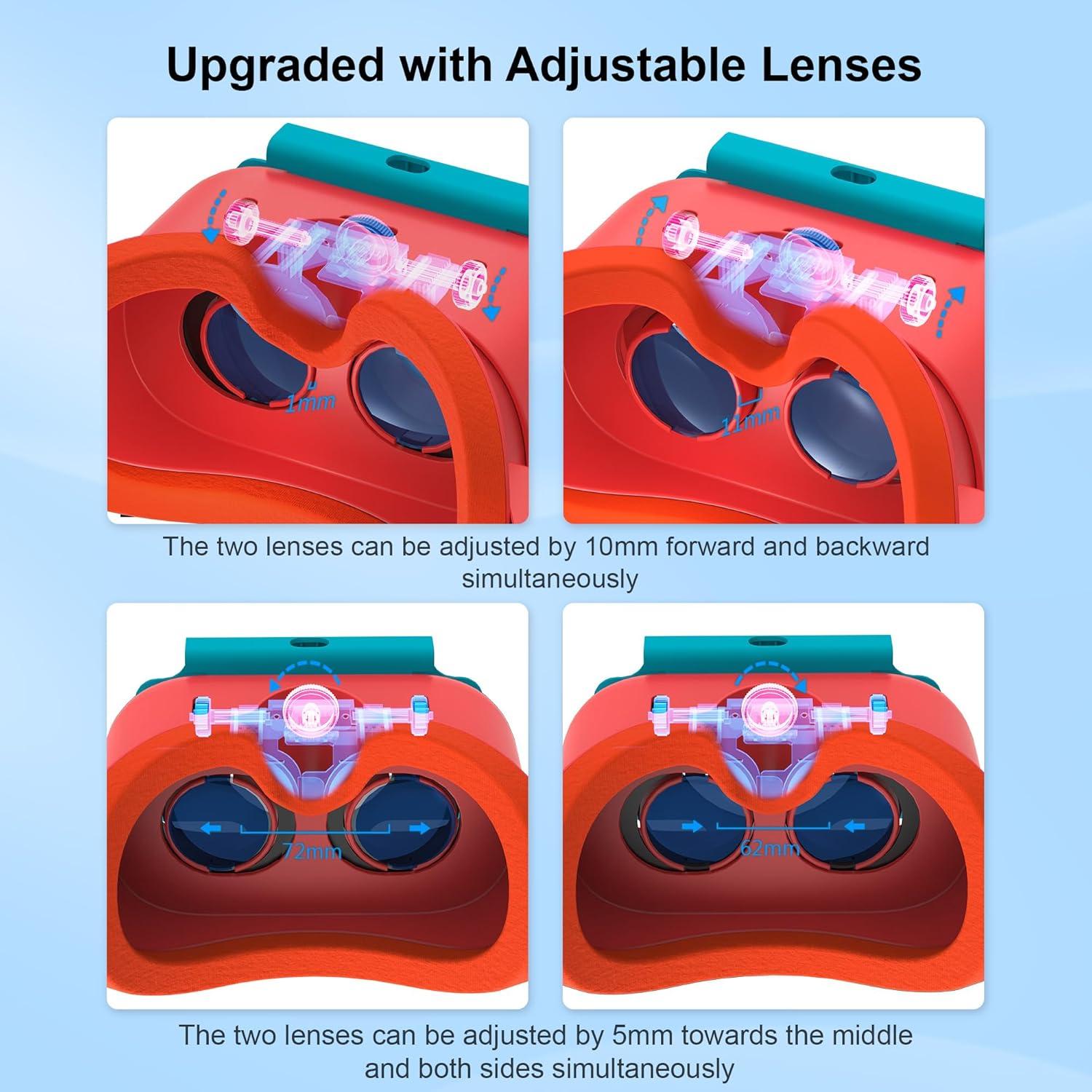 Auriculares VR STARTRC para Nintendo Switch y OLED, Lentes HD