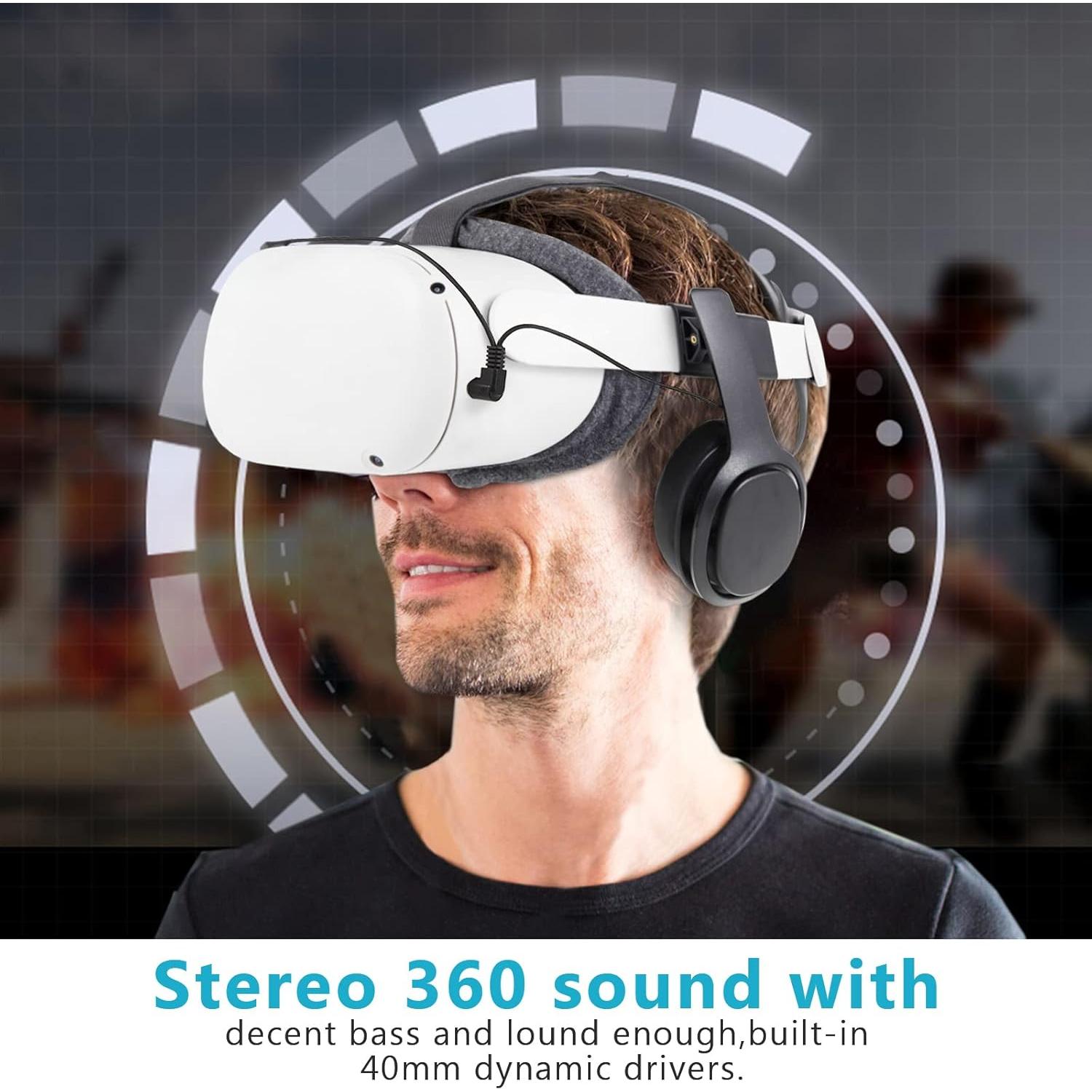 Auriculares Estéreo VR Globular Cluster QC-QUEST2, Sonido 3D