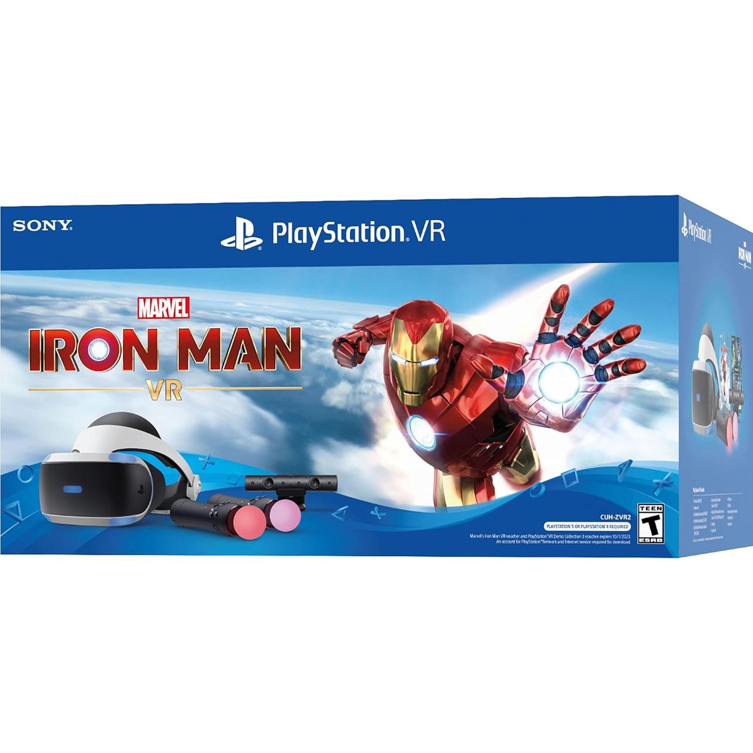 Paquete Sony PlayStation VR Marvel's Iron Man - Auriculares, Cámara, 2 Controladores