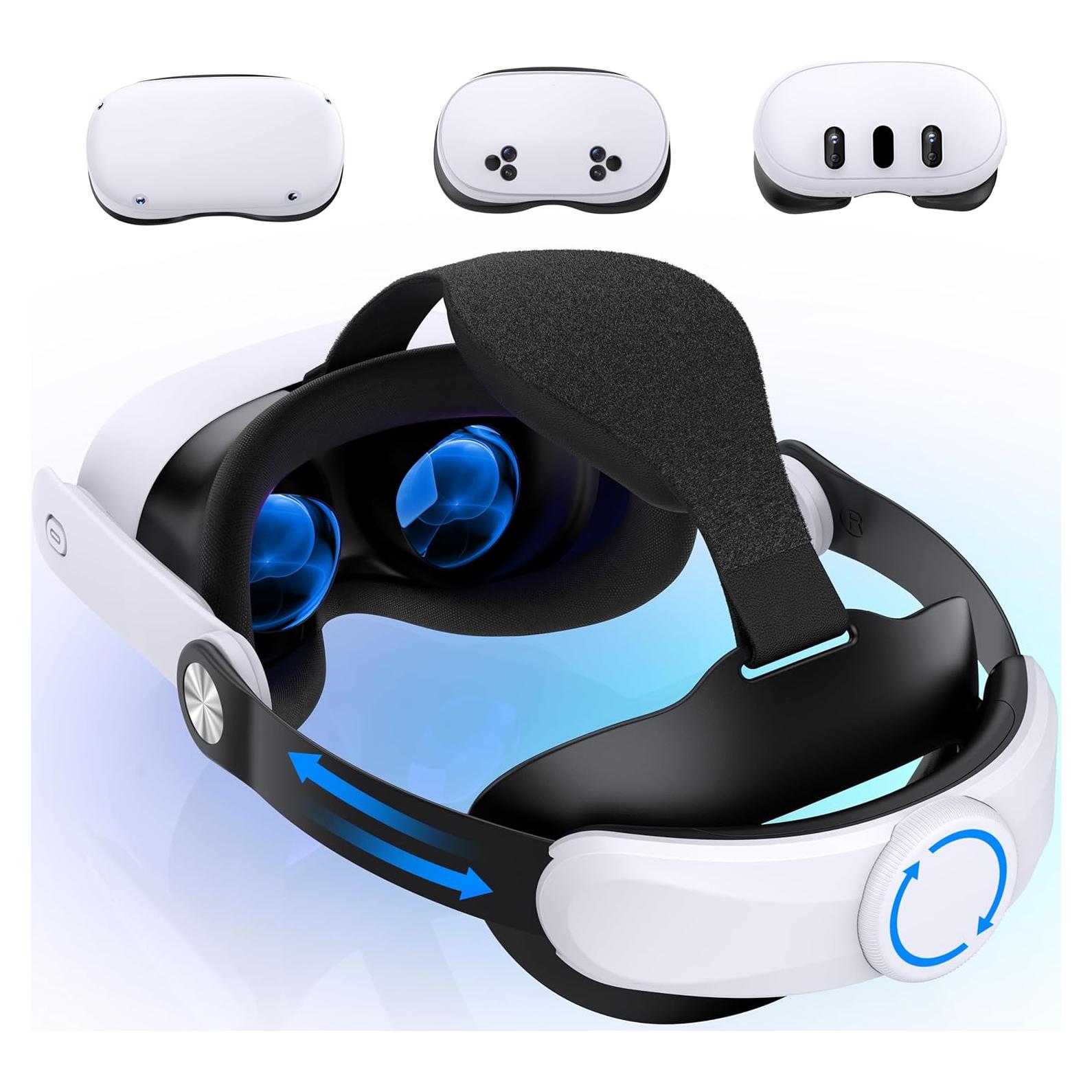 Correa Halo Ajustable NealGamefy para Meta Quest 3S/3/2 - Alivio de Presión 360°