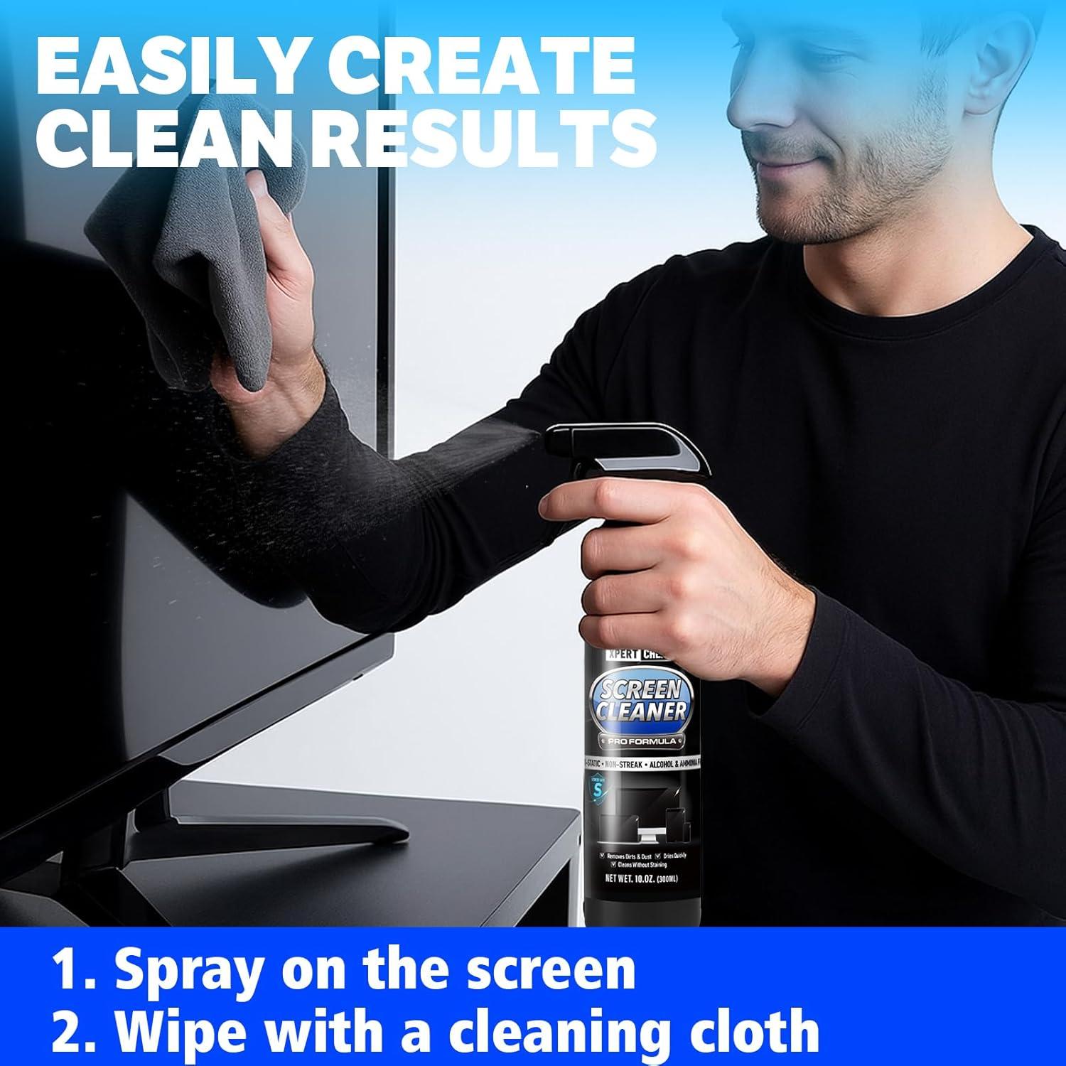 Limpiador de Pantallas XPERTCHEMY 430g con Paño de Microfibra