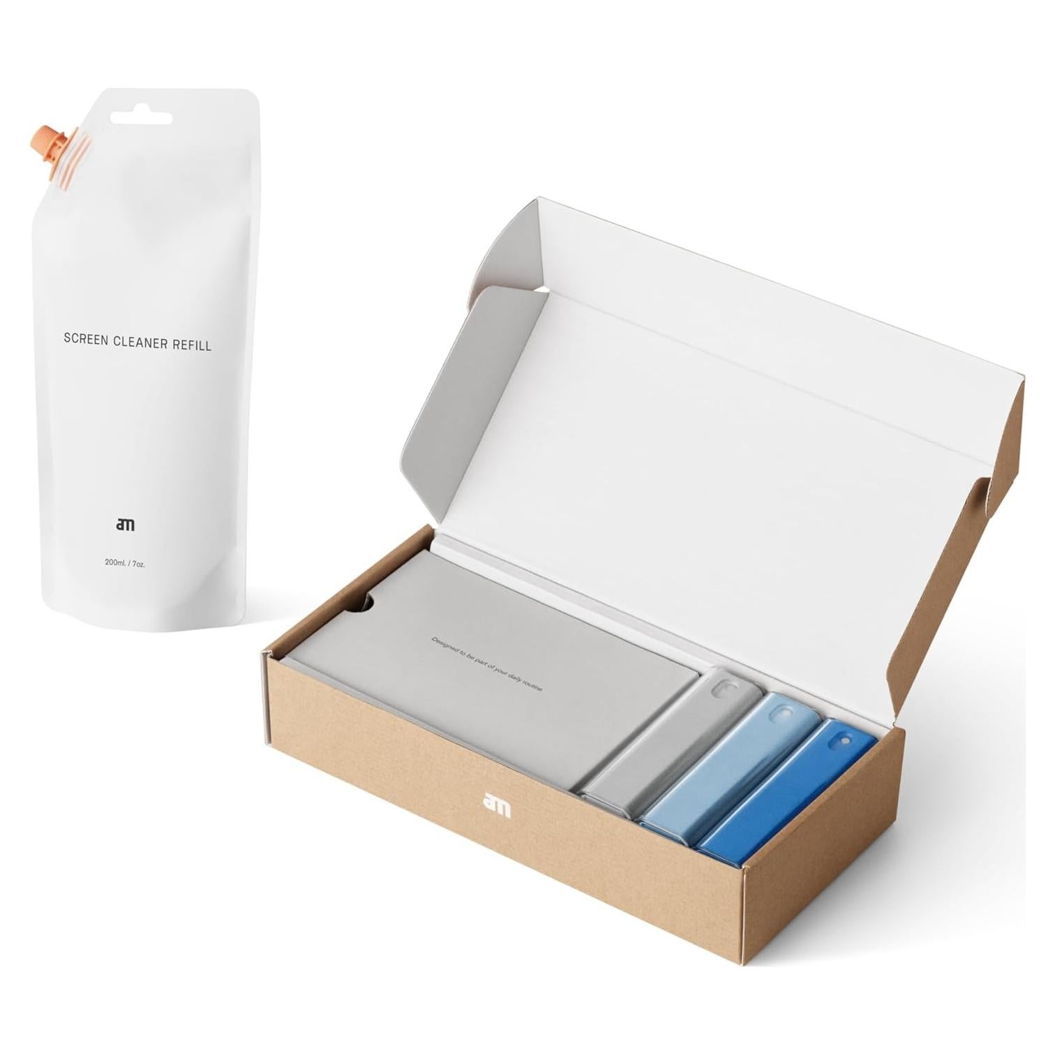 Limpiador de Pantallas AM 7 oz Recargable Sin Alcohol Ecológico
