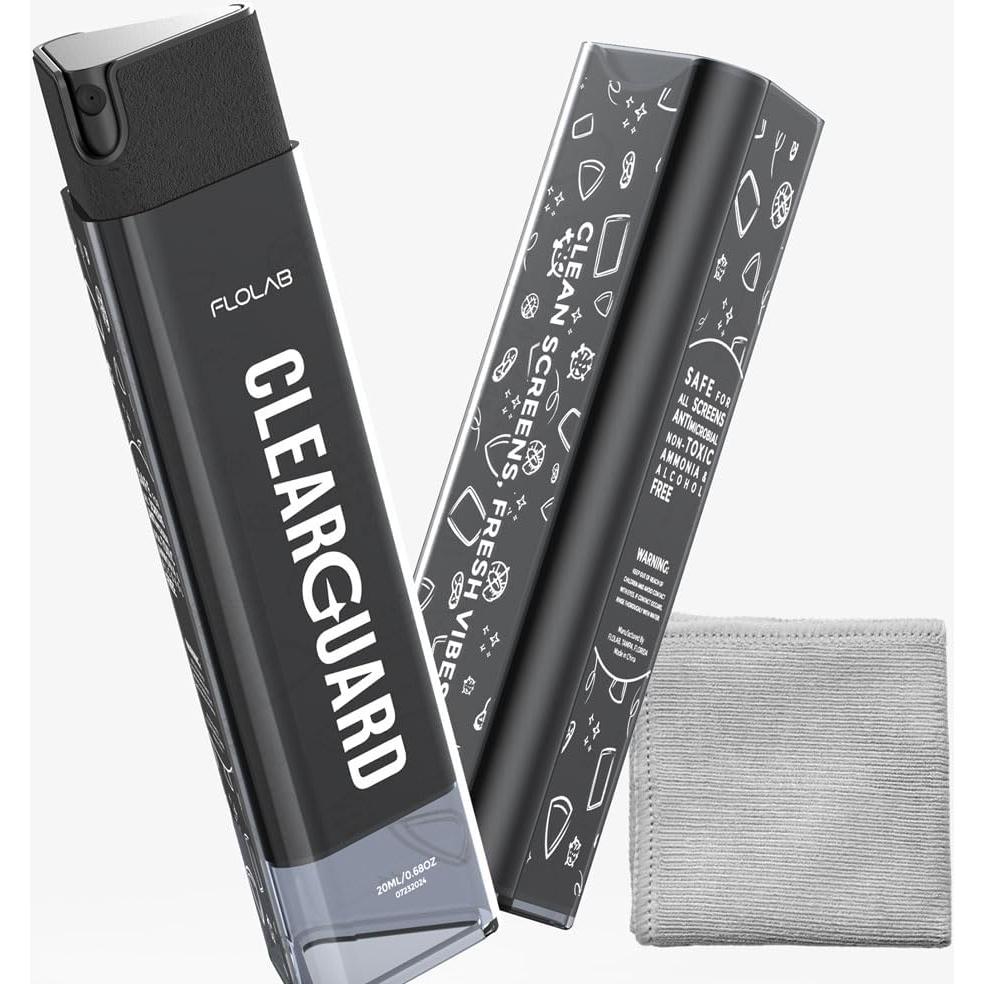 Limpiador de Pantallas FLOLAB Clear Guard 99g con Paño Microfibra