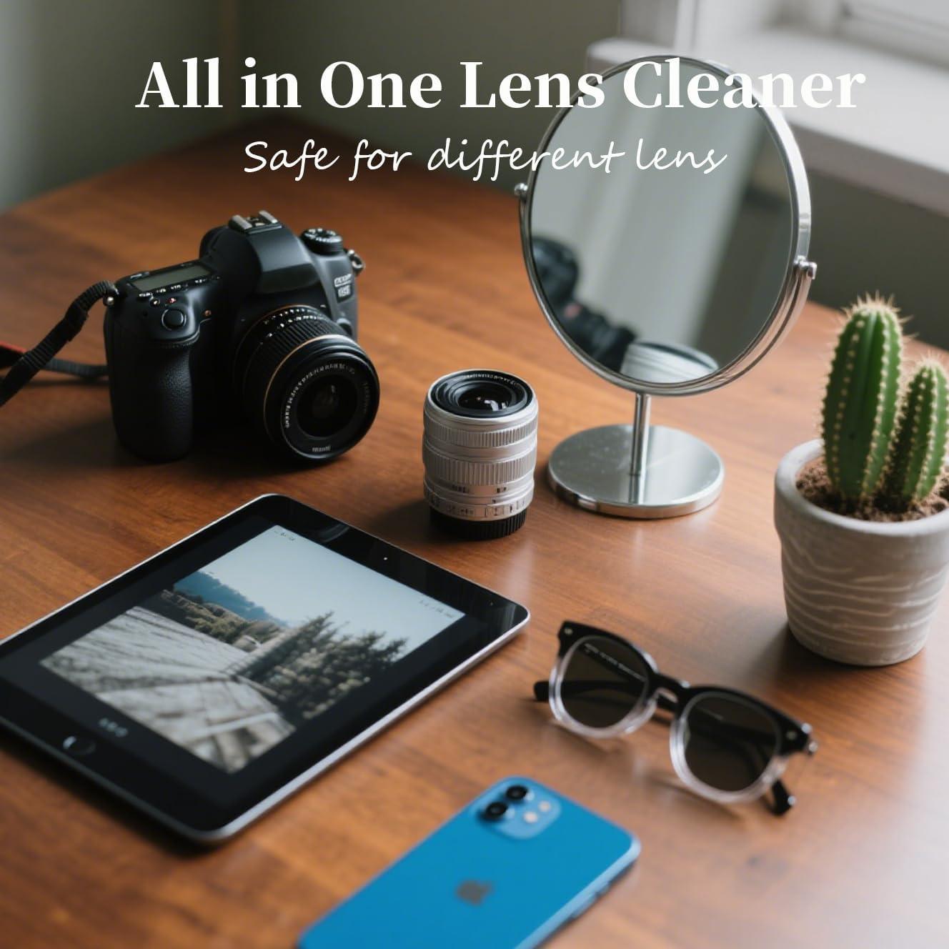 Kit Limpiador de Lentes Hatstart 60ml con Paño 10x15cm