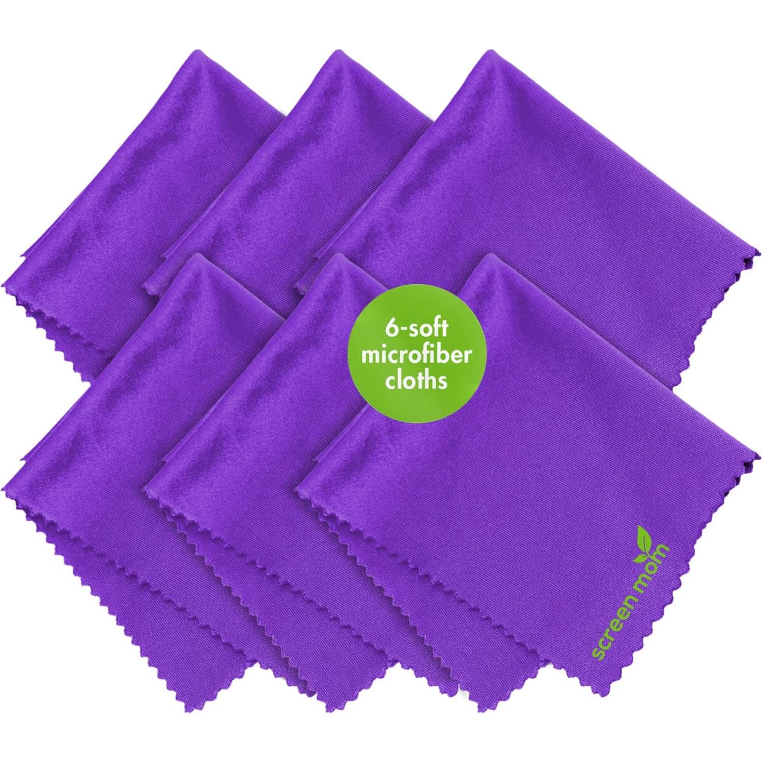 Paquete de 6 Paños de Microfibra Screen Mom para Pantallas