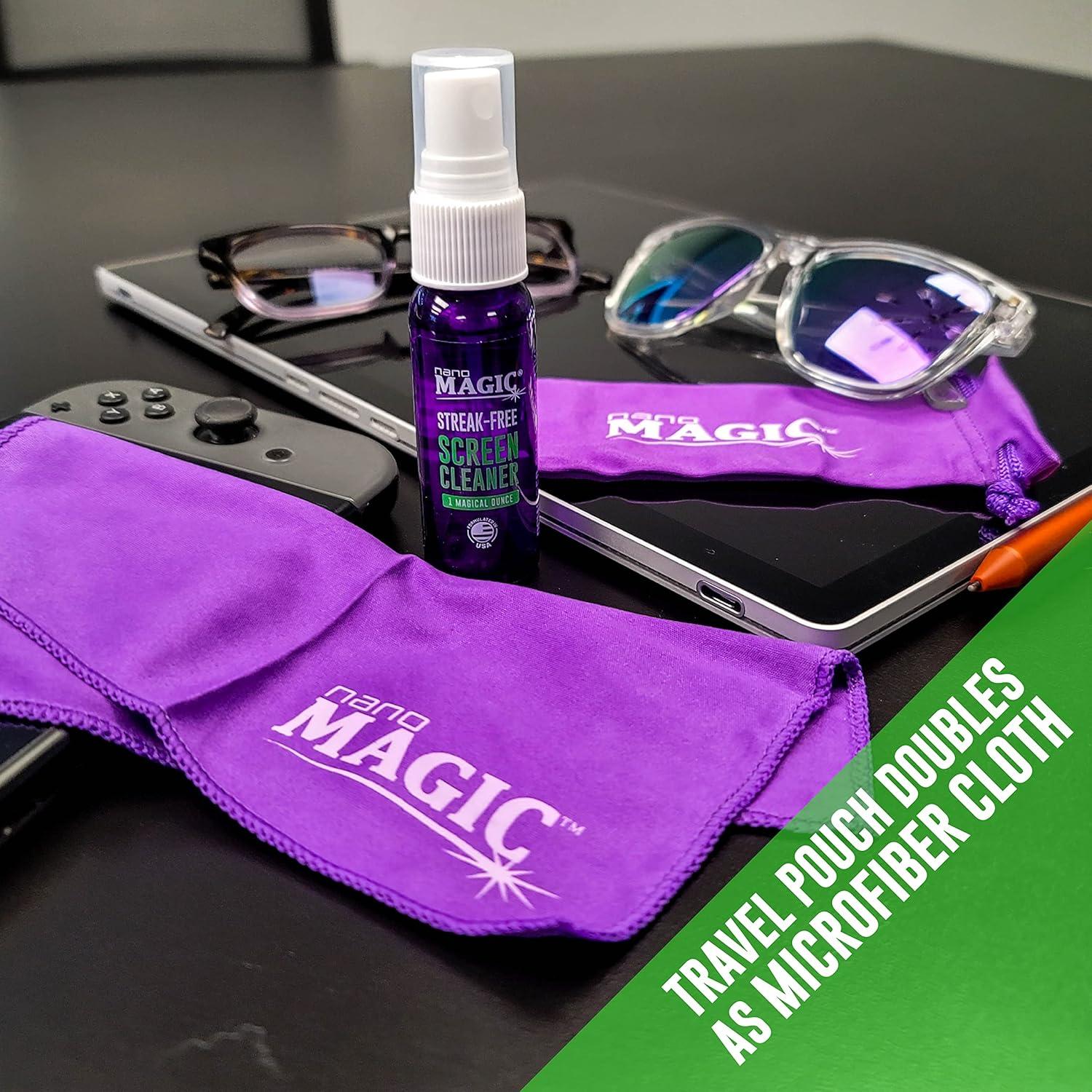 Kit de limpieza de pantallas Nano Magic - 7oz, 2 paños microfibra