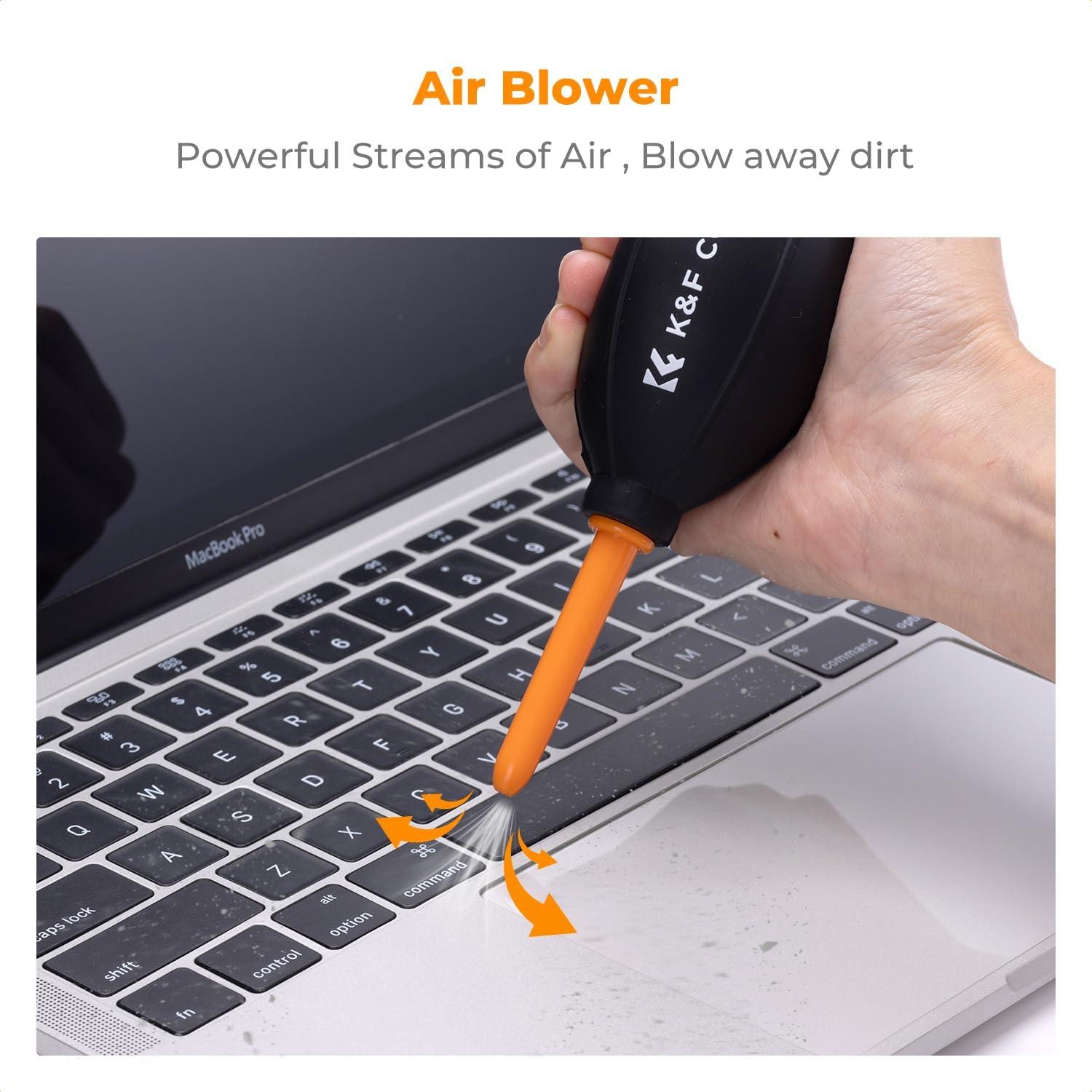 Kit de Limpieza K&F Concept para Laptop - 6 en 1 con Spray y Gel