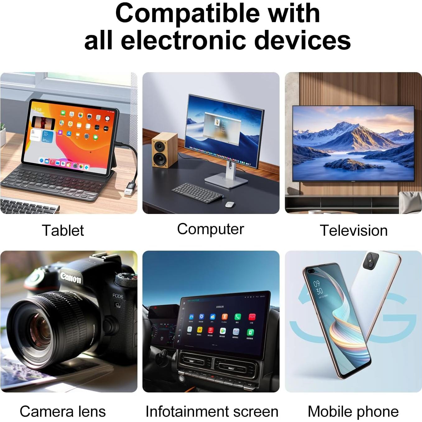 Kit de Limpieza 7 en 1 Maxtor para Pantallas y Teclados