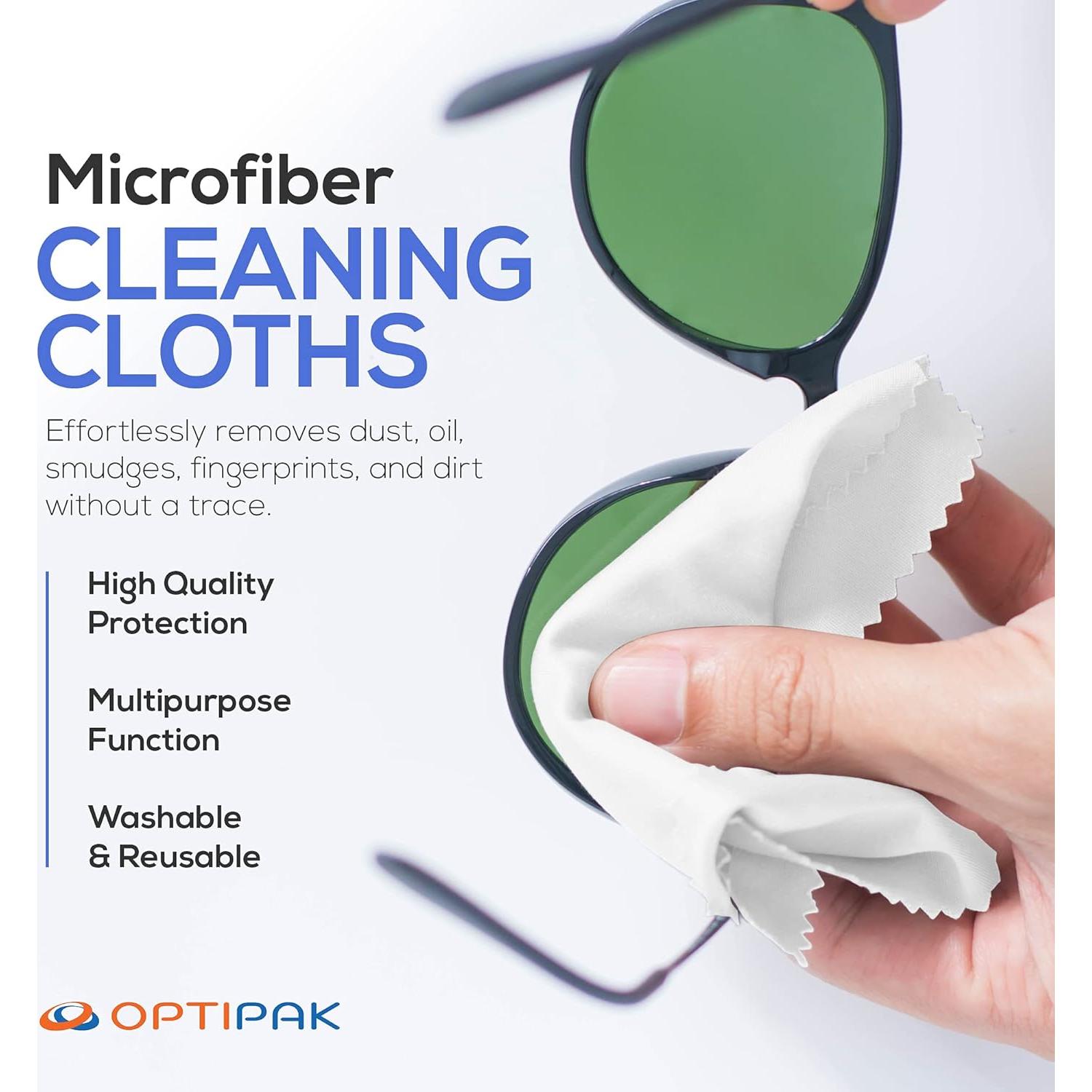 Kit de Limpieza de Gafas Antivaho OPTIPAK 4x20ml + Paños