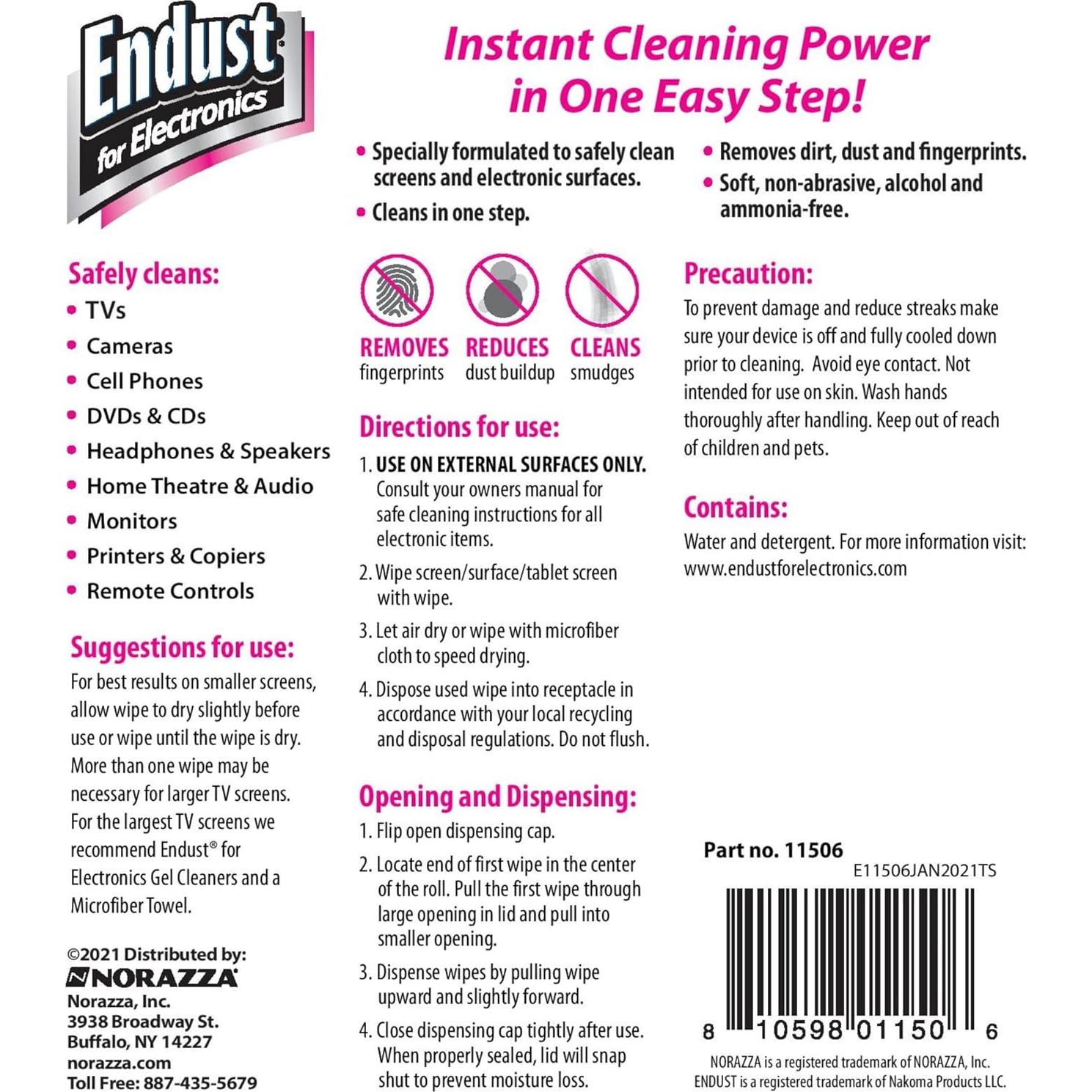 Endust Limpiador de Pantallas y Electrónicos 181g - Spray Antiestático