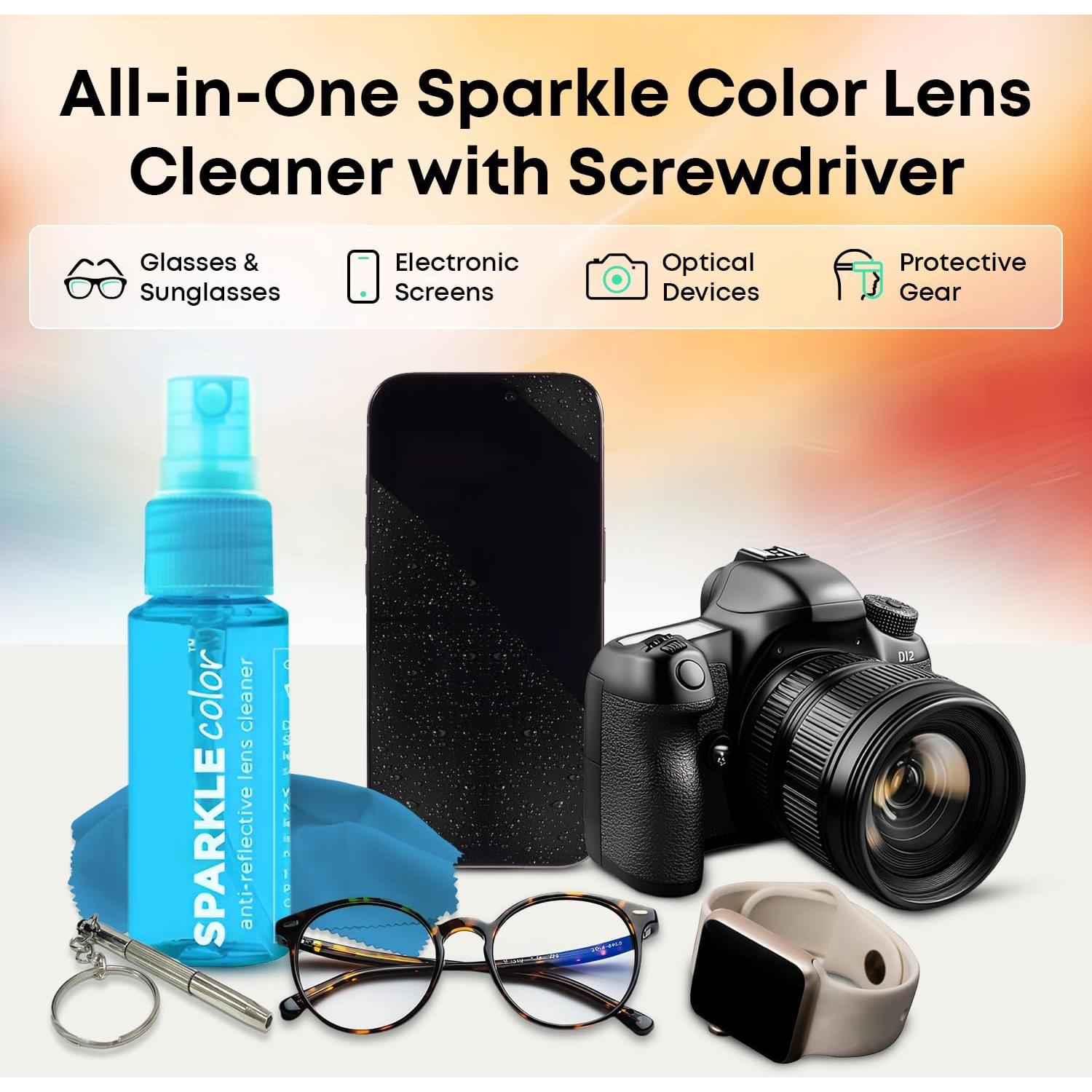 Kit de limpieza de gafas OPTIPAK - 2x30ml spray + paños