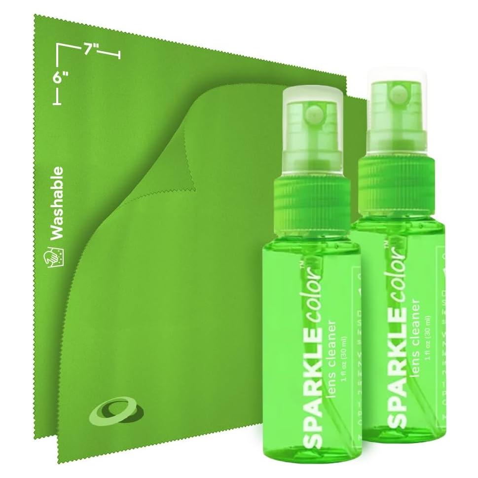 Kit de Limpieza de Gafas OPTIPAK - 2 Sprays 30ml + 2 Paños Microfibra