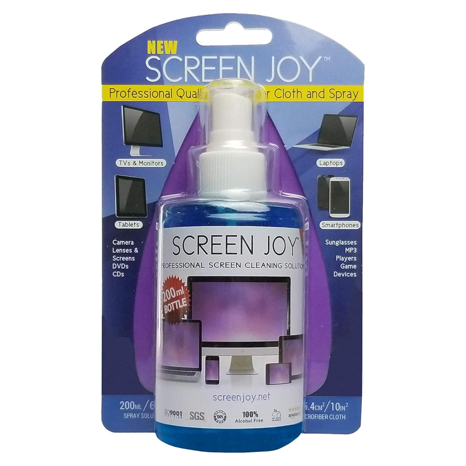 Limpiador de Pantallas Screen Joy 241.6g + Paño Microfibra