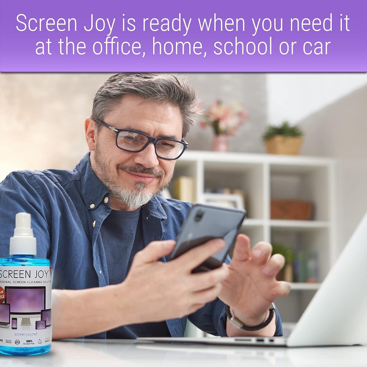 Limpiador de Pantallas Screen Joy 241.6g + Paño Microfibra