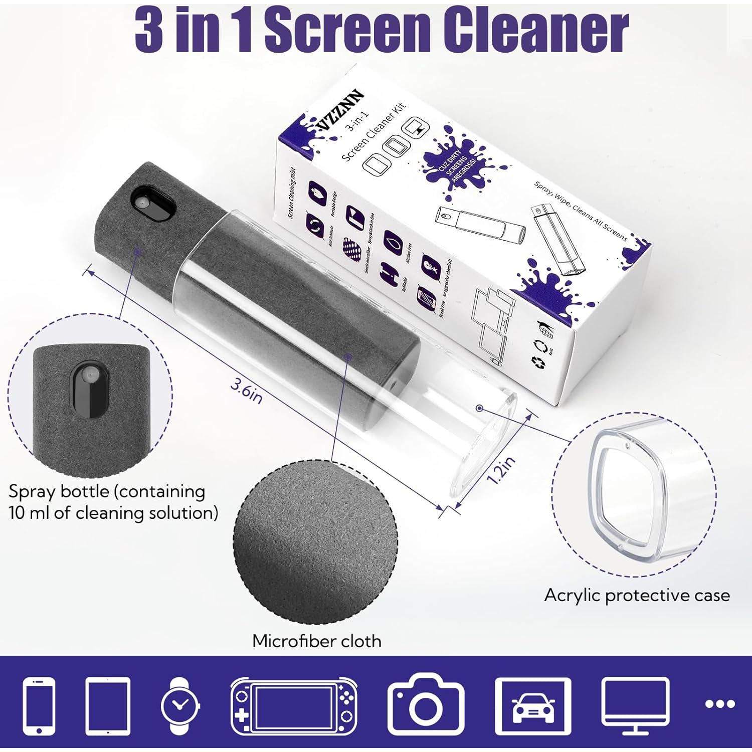 Paquete de 50 Limpiadores de Pantalla 3 en 1 T90734 Gris