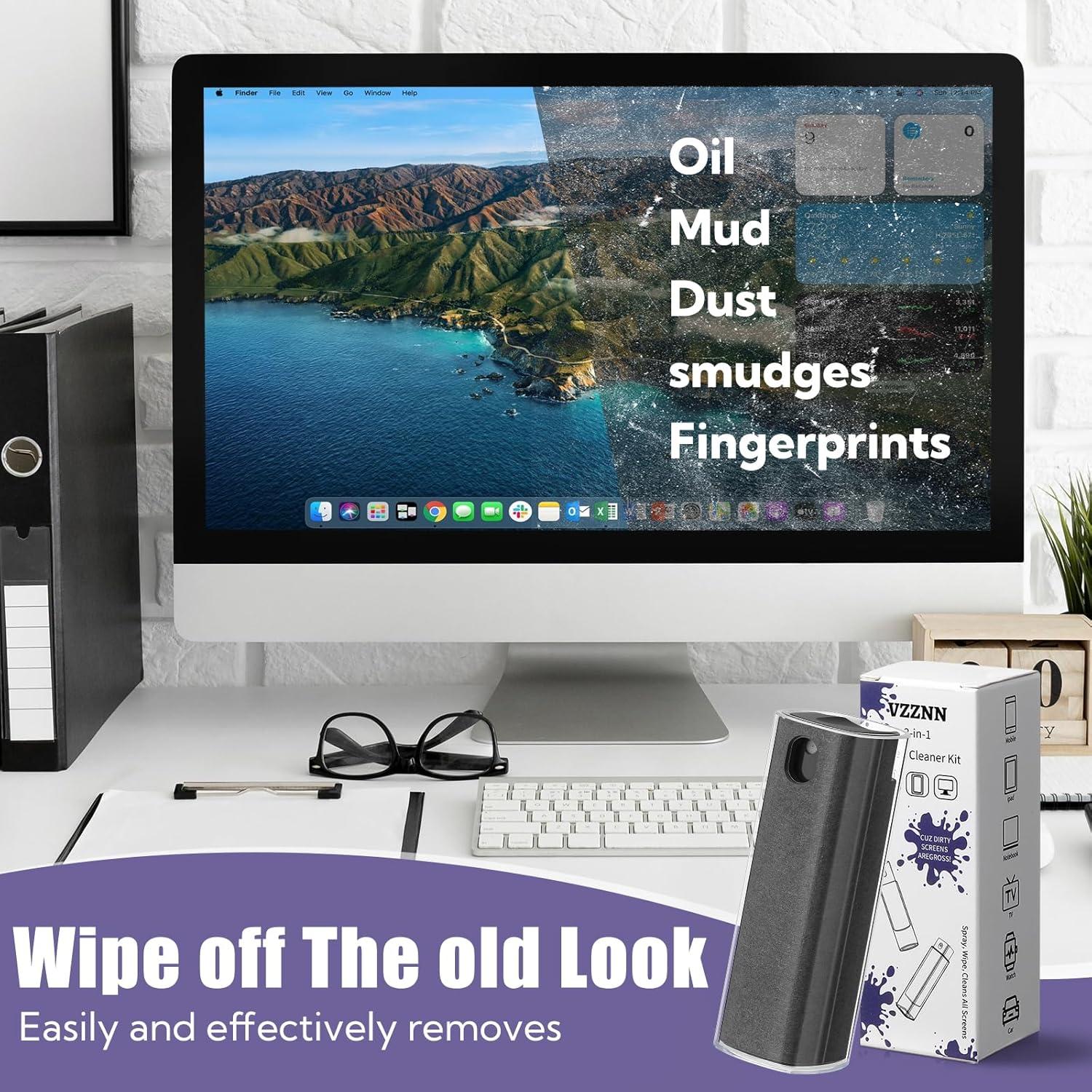 Paquete de 50 Limpiadores de Pantalla 3 en 1 T90734 Gris